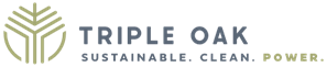 Logo of Triple Oak with the words 'Triple Oak,' 'Clean,' 'Power' and an emblem of three oak trees.