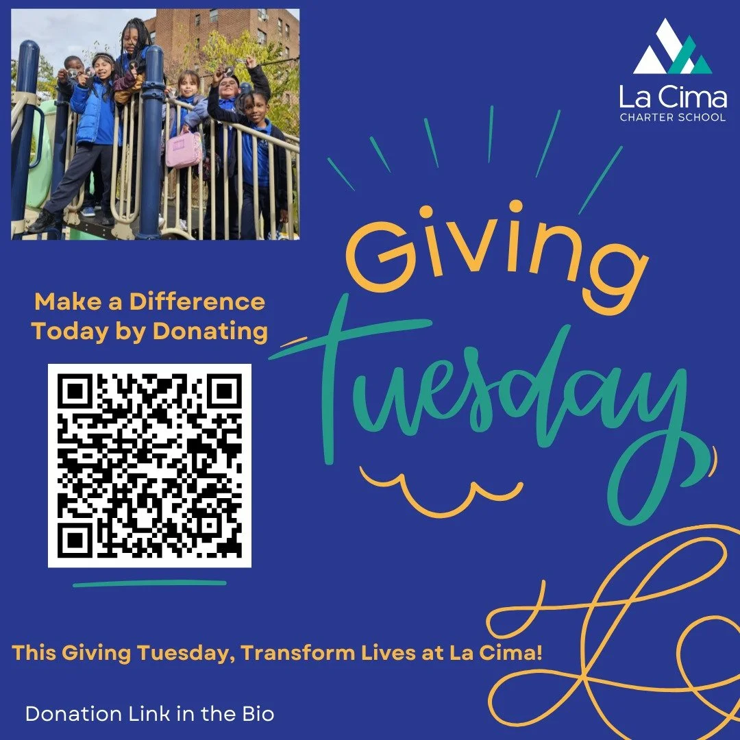 Tomorrow is #GivingTuesday, let&rsquo;s lift up our La Cima scholars! Your generosity helps bring joyful learning, arts, and meaningful enrichment to our students every day. Together, we&rsquo;re creating a community where every child shines.

💙 Don