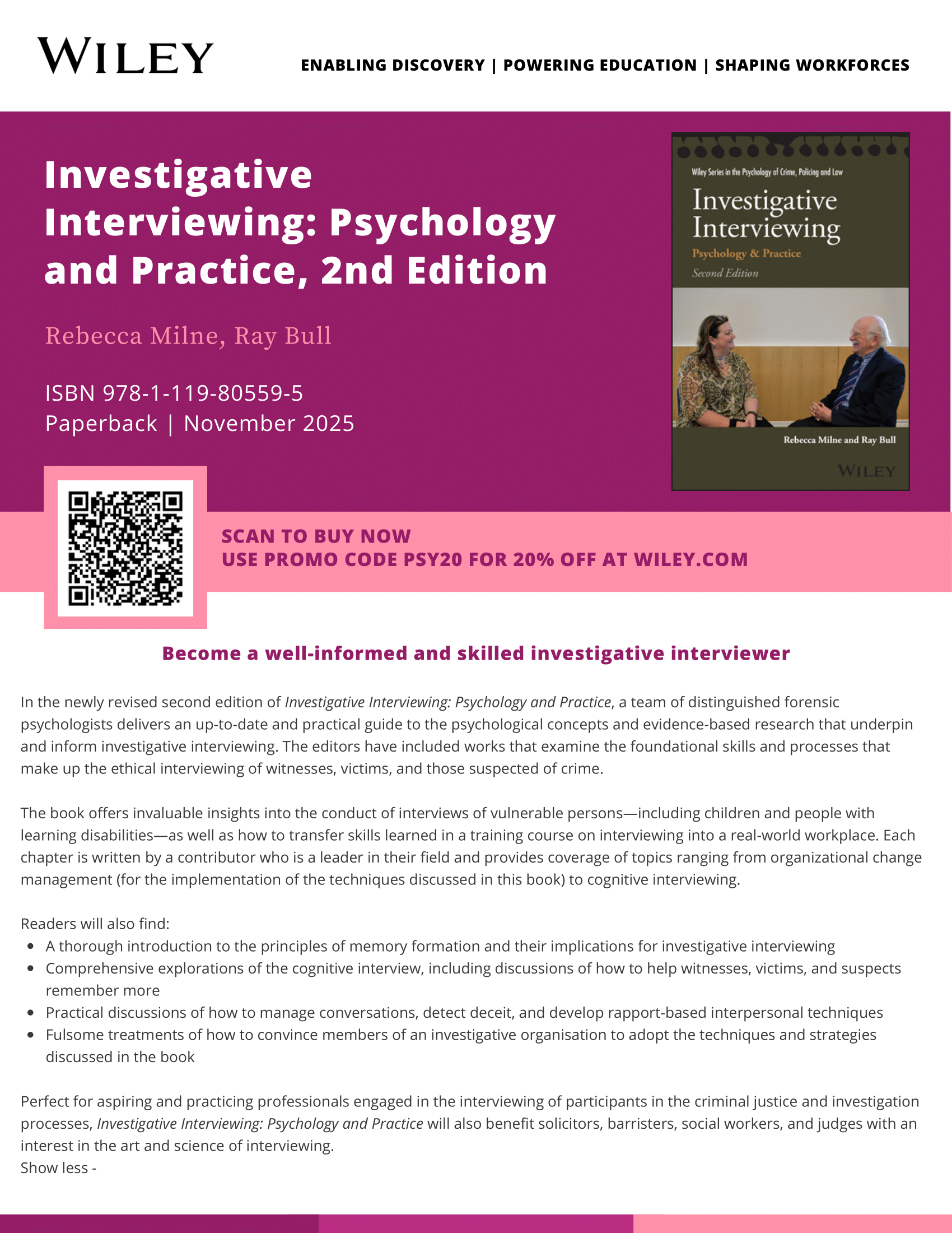 Investigative Interviewing: Psychology and Practice, 2nd Edition