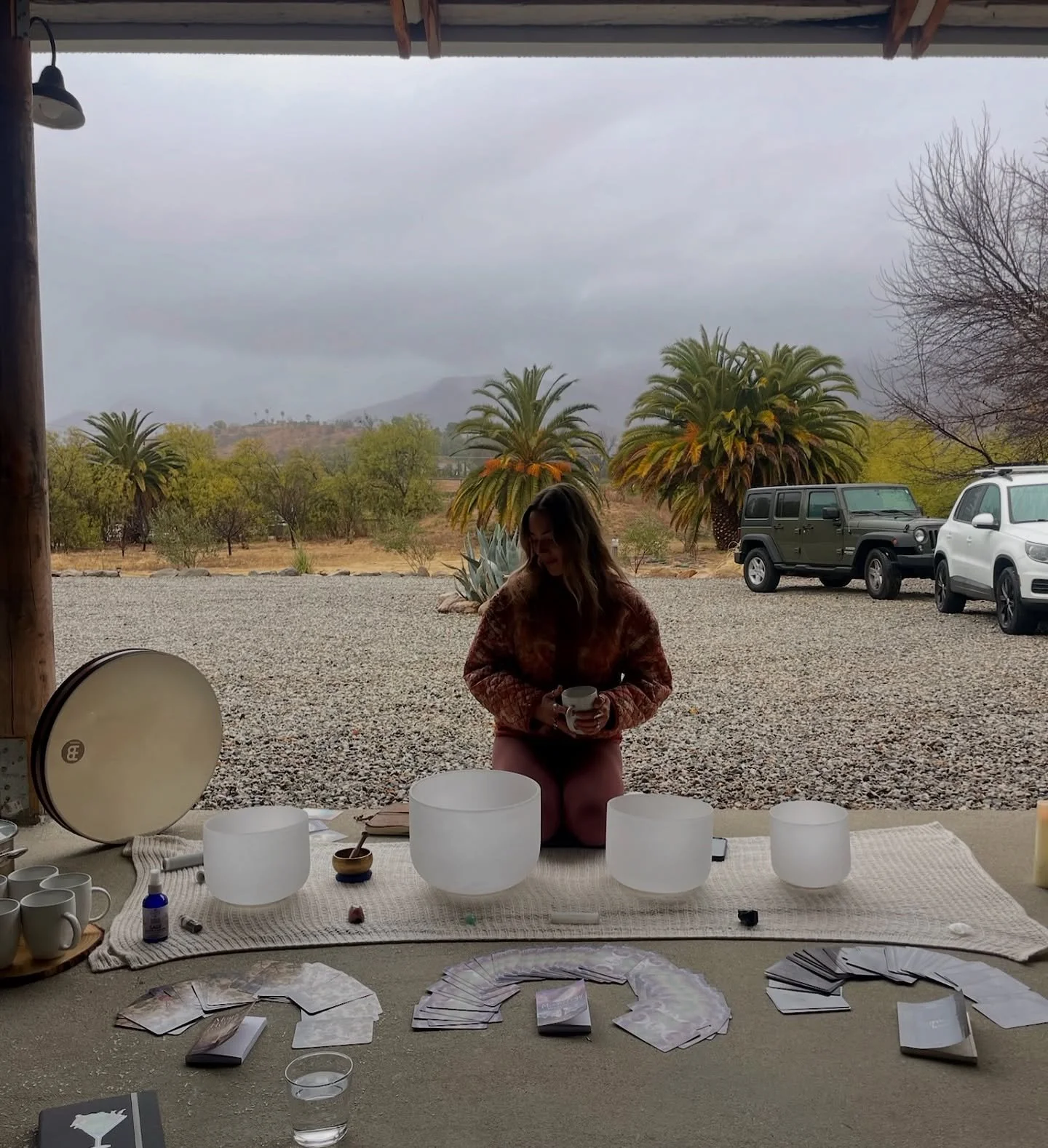 My favorite thing about being a yoga teacher is sharing my practice. For my 28th birthday, I got to celebrate in the best way possible- holding space for my friends and guiding them through a cacao &amp; sound healing ceremony. There is nothing more 