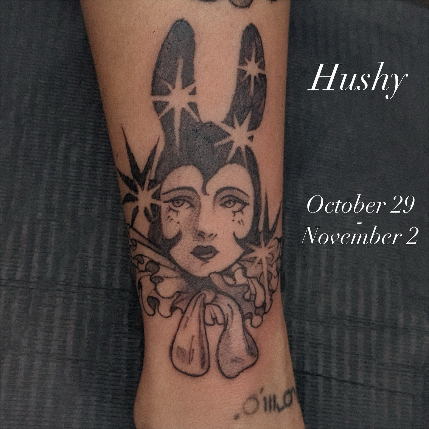 ‼️ GUEST ARTIST ‼️
The talented @hushy.ttt will be bringing their unique style to Chibi from October 29th to November 2nd! 
If you would like to get tattooed by them while they are in Canada, now is your chance! ✨ Contact the artist directly to sched