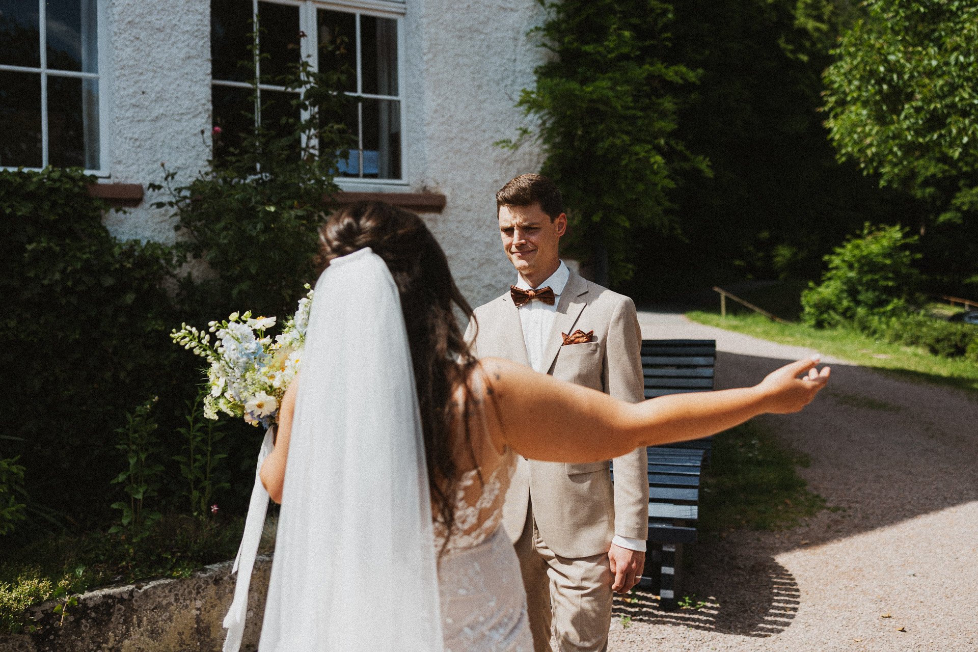 First Look Hochzeit im Hofgut Rodenstein – exklusive Hochzeitsfotografie von DIETZIMAGE.