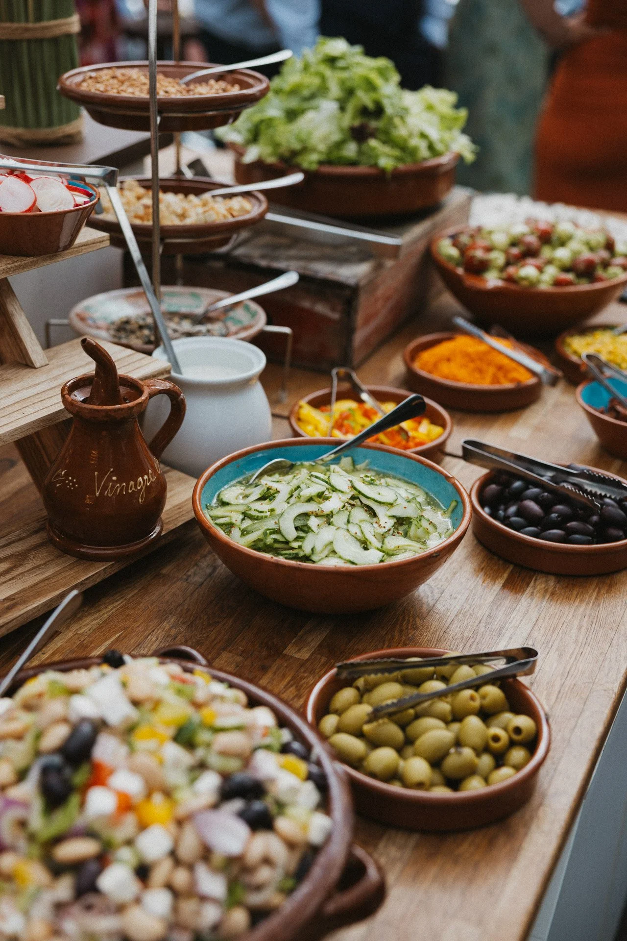 Hochzeitsbuffet beim Abendessen auf den Waldorfer Höfen Ochtendung.