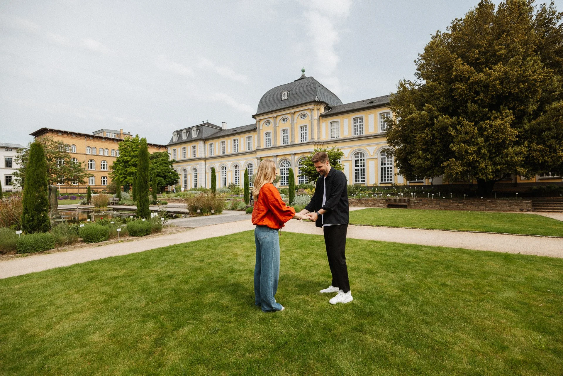 Paarfotos im Botanischen Garten und am Poppelsdorfer Schloss Bonn