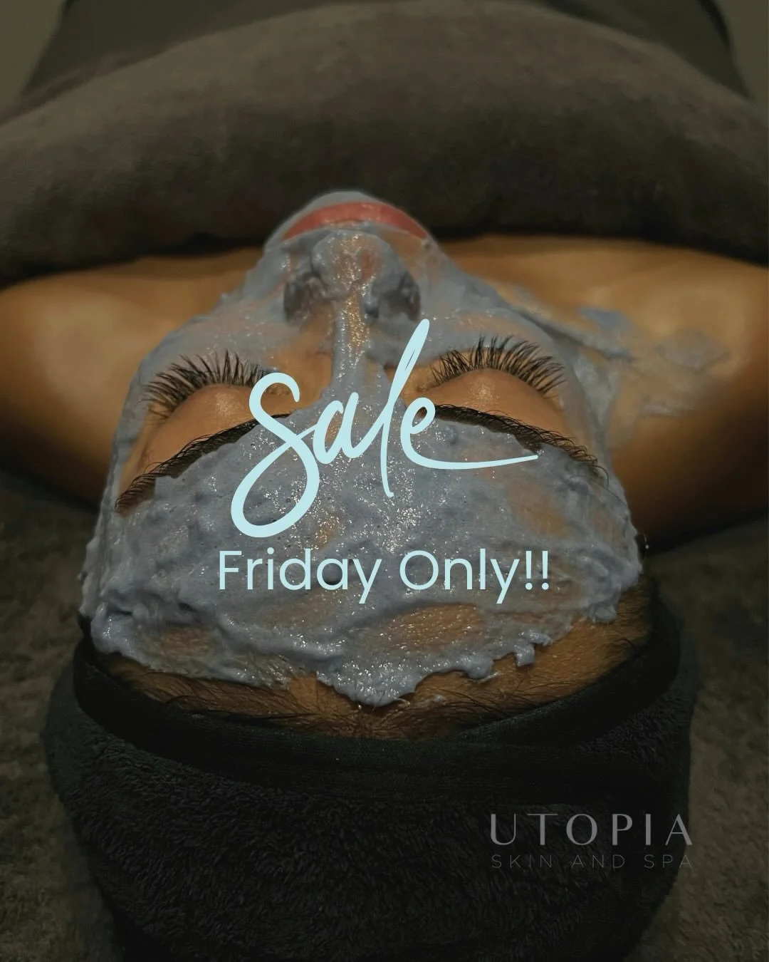 Black Friday Facial Sale! 
FRIDAY ONLY! These facial specials are available in salon and online so you can treat yourself in this busy season, or do some Christmas gifting! 
These facial deals are valid for strictly 12 months. 

Call us in salon, or 