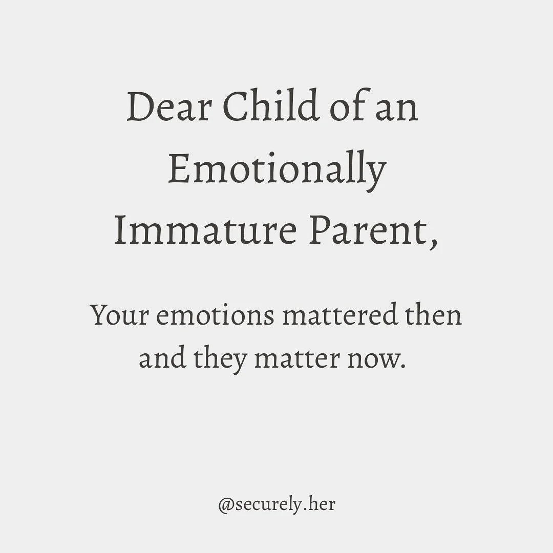 You weren&rsquo;t crazy and it wasn&rsquo;t you. Their inability to acknowledge pain, hurt, emotions, your presence, your accomplishments, your wins and hard work. It all mattered. Then and now.

I hope you learn to know and believe this. To grieve w