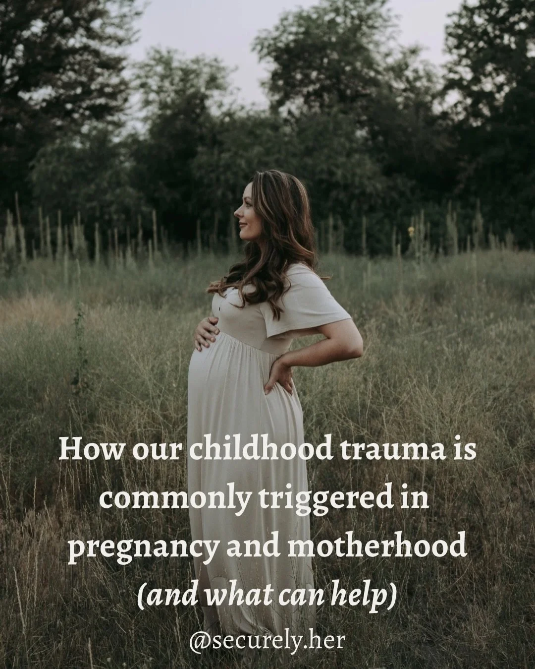 If childhood trauma or old wounds are being triggered for you during pregnancy or motherhood, you are not alone.

✨To help you better understand this delicate topic, I created a free resource discussing the impact of past trauma on motherhood and wha