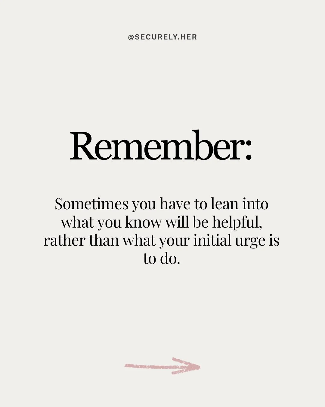 Just a gentle reminder we don&rsquo;t always feel like doing what is most helpful to get us to our ultimate goal.

A stronger and repaired relationship.
Less anxiety. Less anger. Less depression. 

Trusting the process one small step at a time, even 