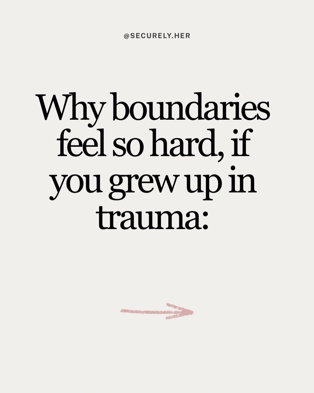 Comment &ldquo;boundaries&rdquo; and I&rsquo;ll send you a link to get access to a video lesson all about learning to put emotional boundaries in place. 🤍

Because a lot of us learned boundaries were unsafe, when really - they are the exact thing th