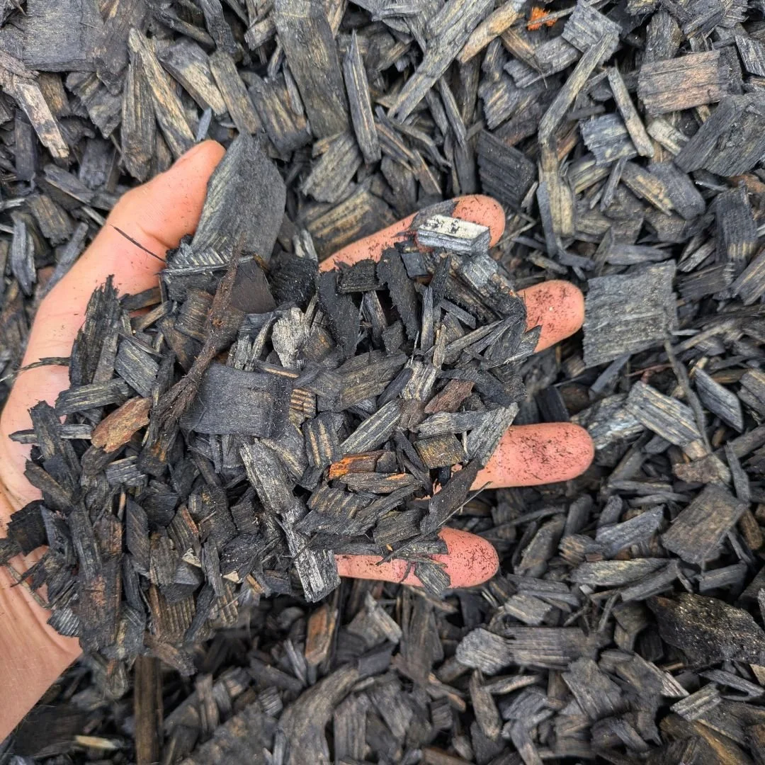 Mulch and woodchips help prevent growth of weeds.