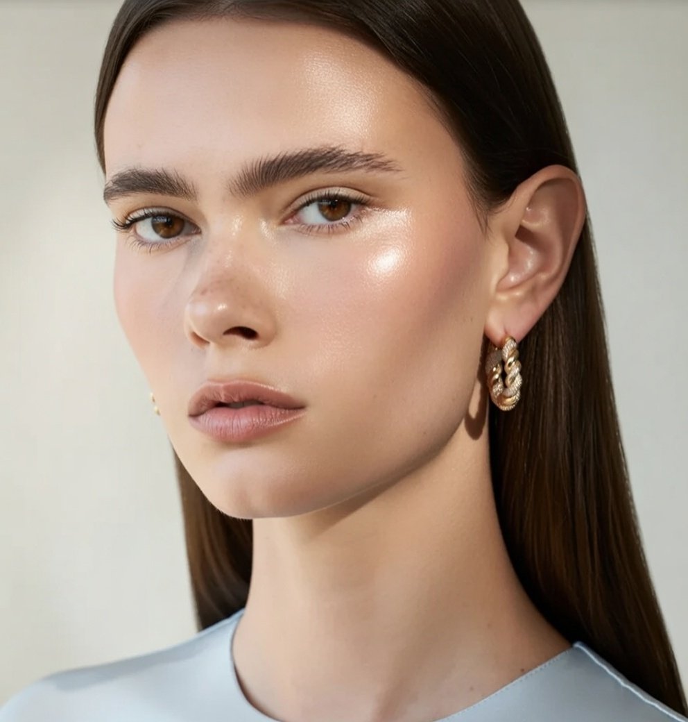 The Calista Zircon Hoops