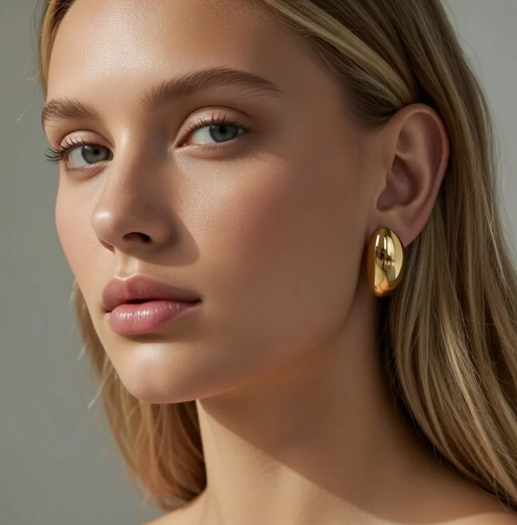 Kailara Geometric Drop Earrings