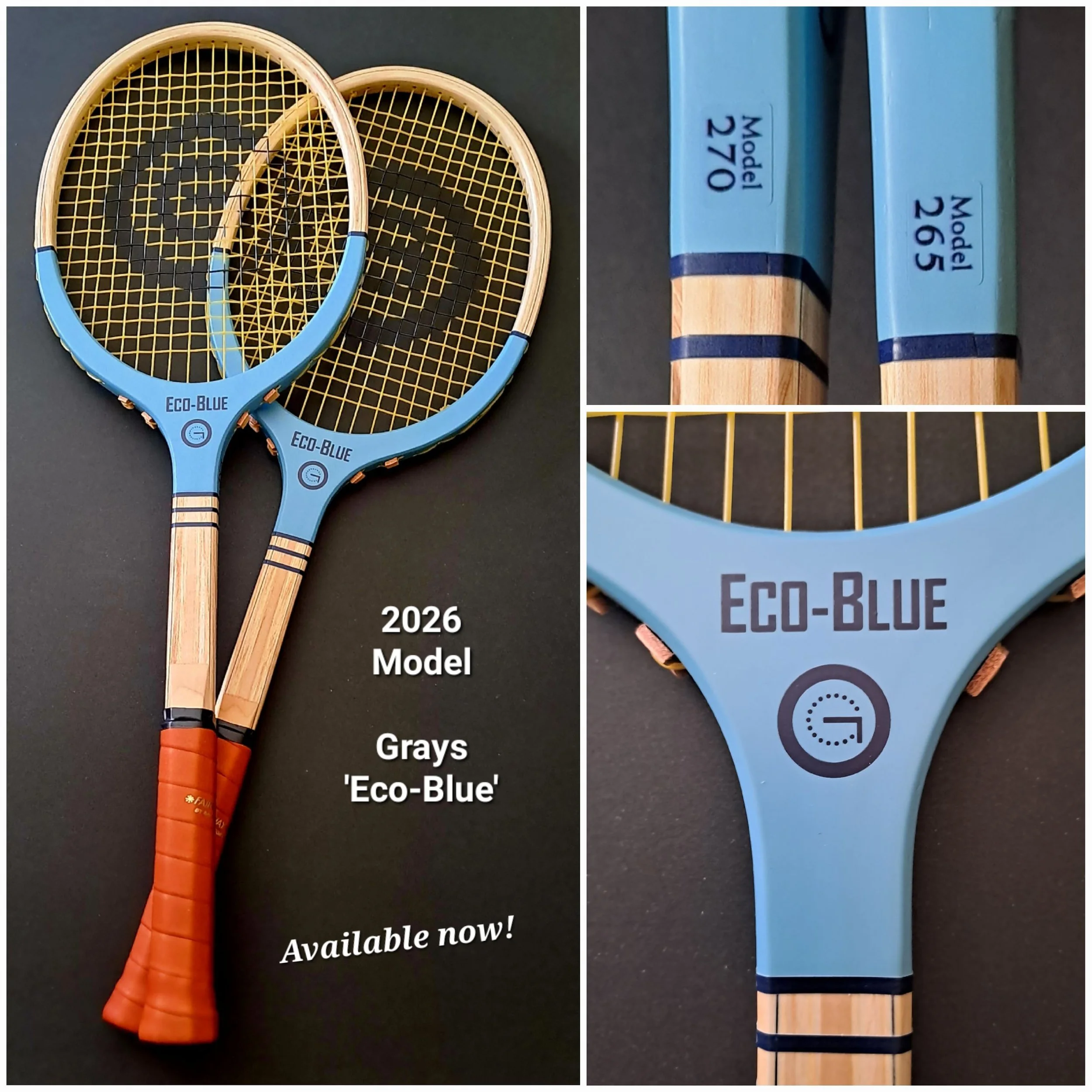 Collage of three photos of the Eco-Blue model.