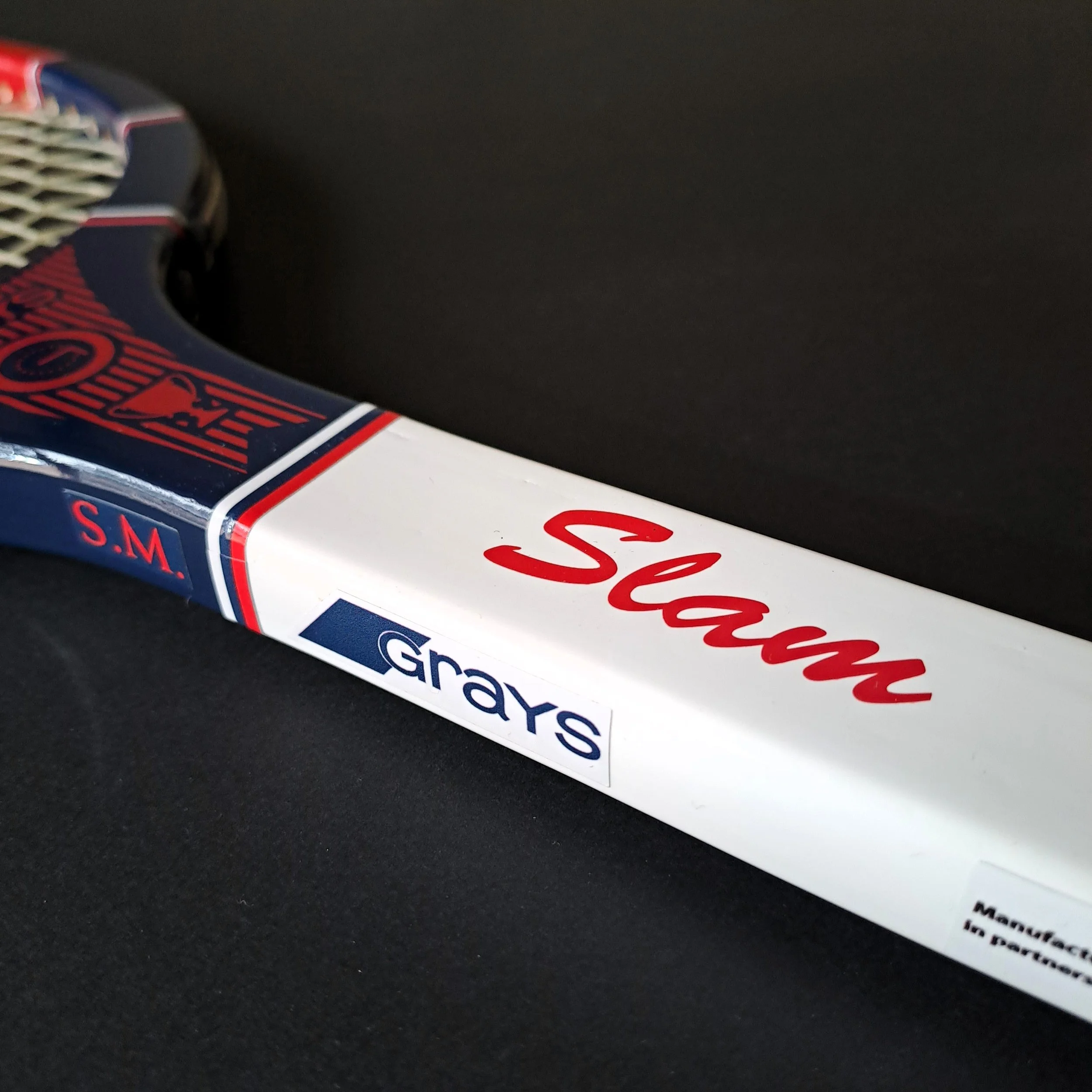 Grays Slam top and side view of shaft against black background