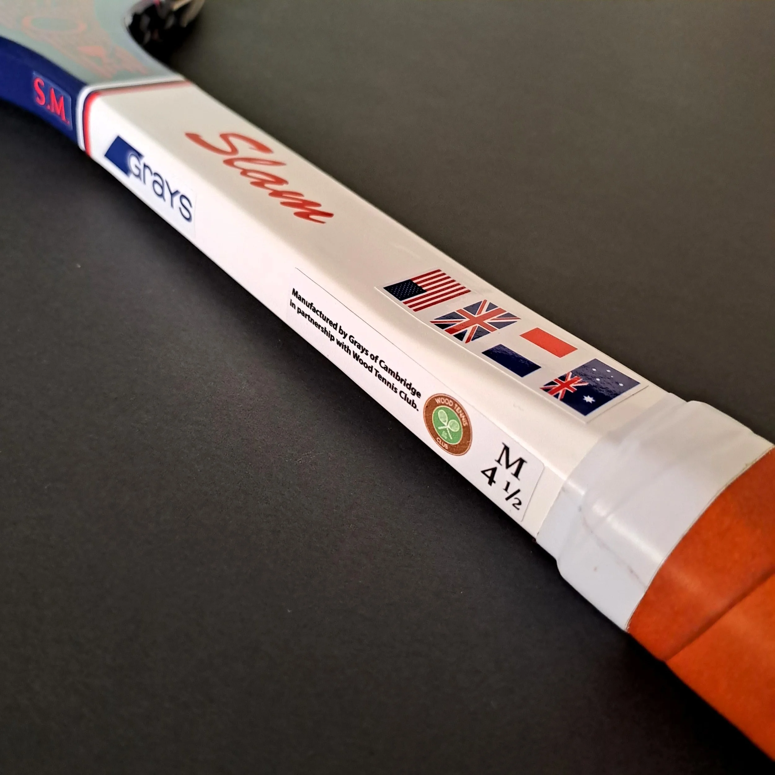 Close-up of Grays Slam shaft side showing front and side cosmetics.