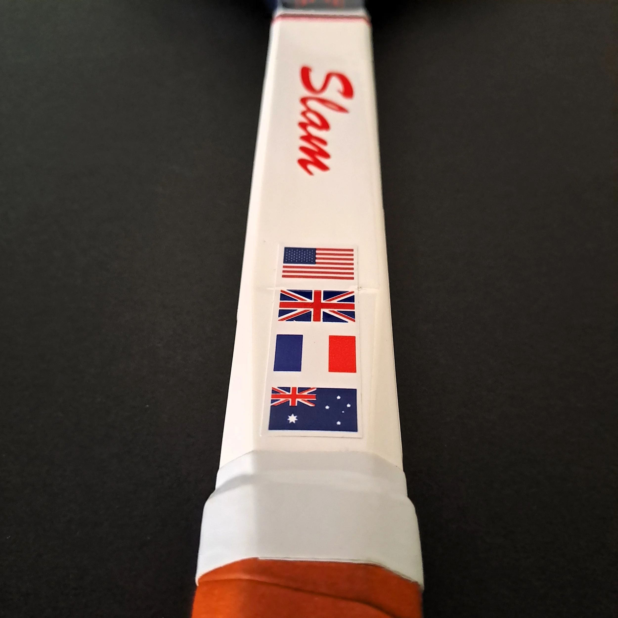 Close-up of Grays Slam shaft front showing cosmetics.