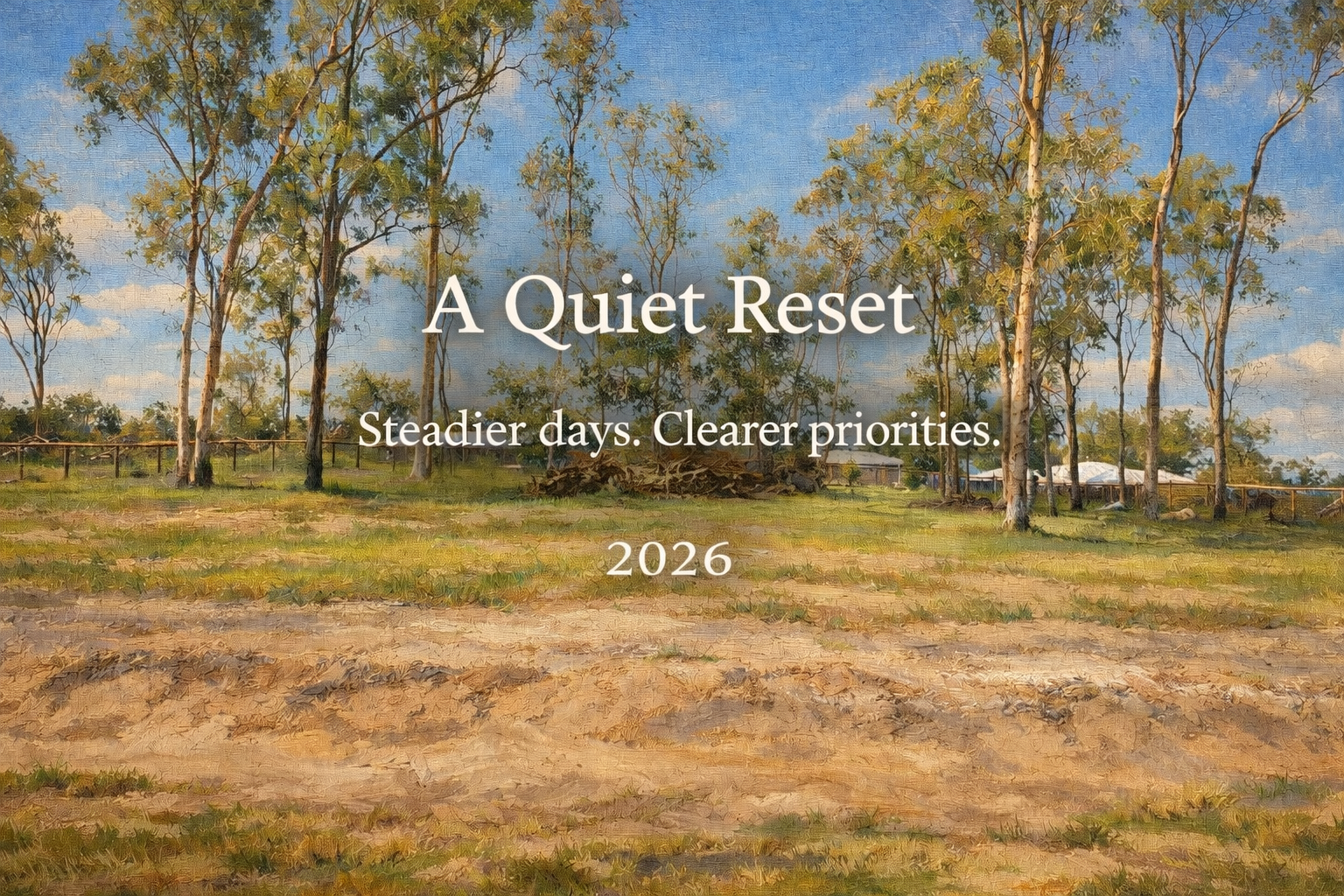 A Quiet Reset…..
