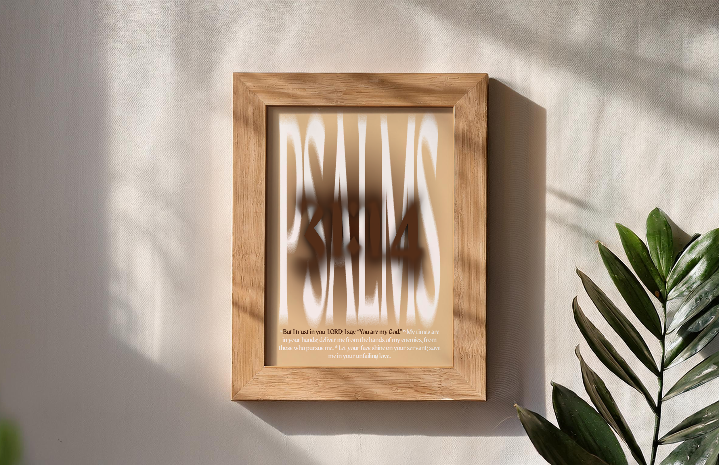 Psalms 31:14 Poster