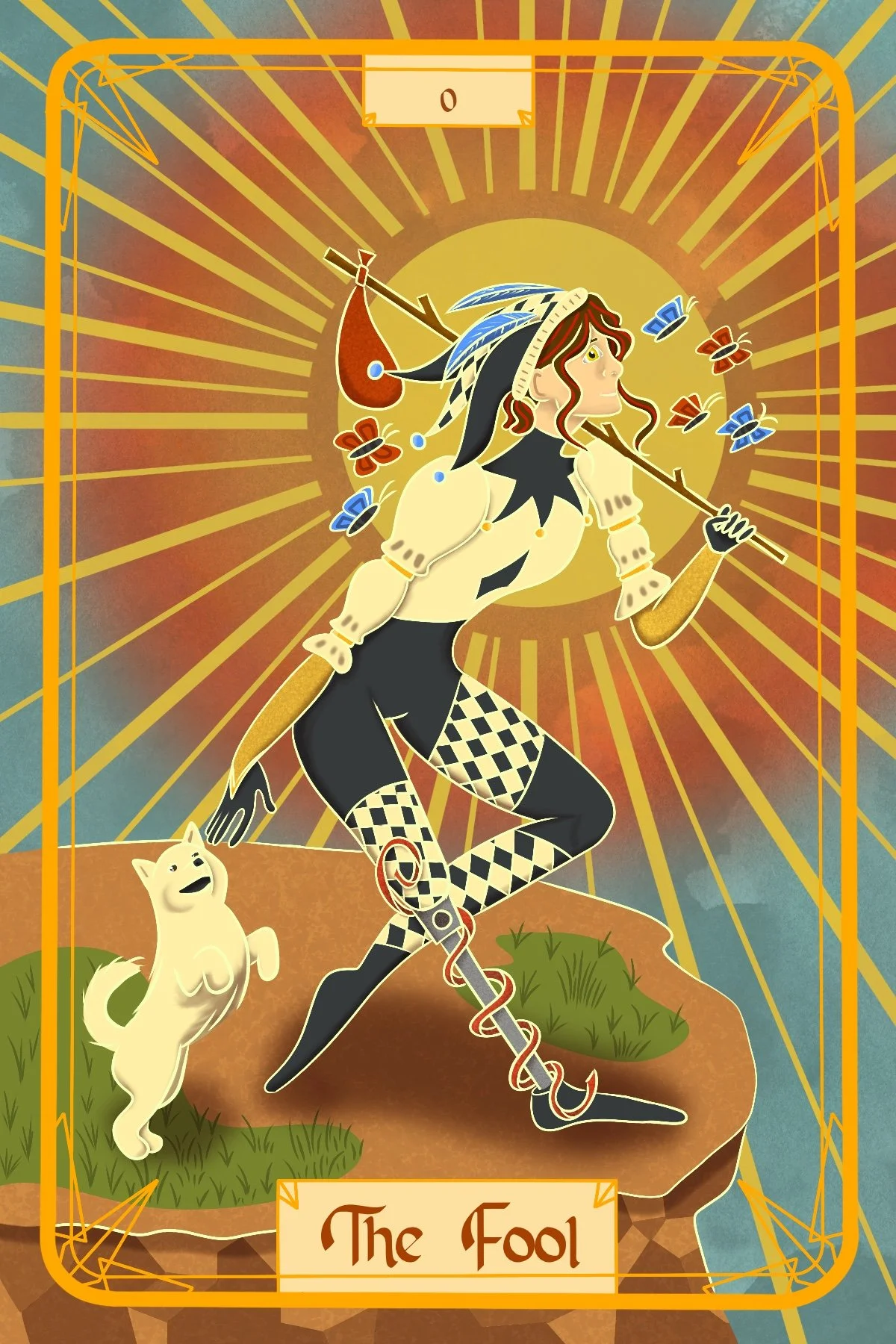 This card I gave myself the prompt of amputees and prosthetics. 