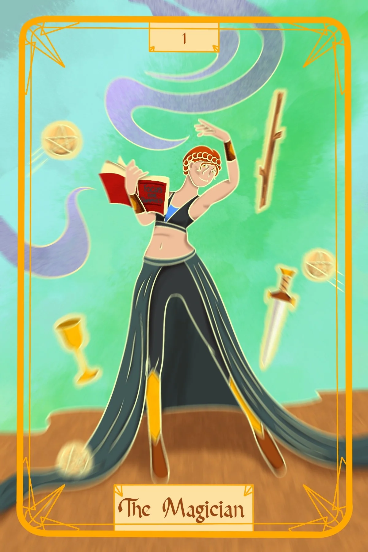 This card the prompt I gave myself was ADHD.