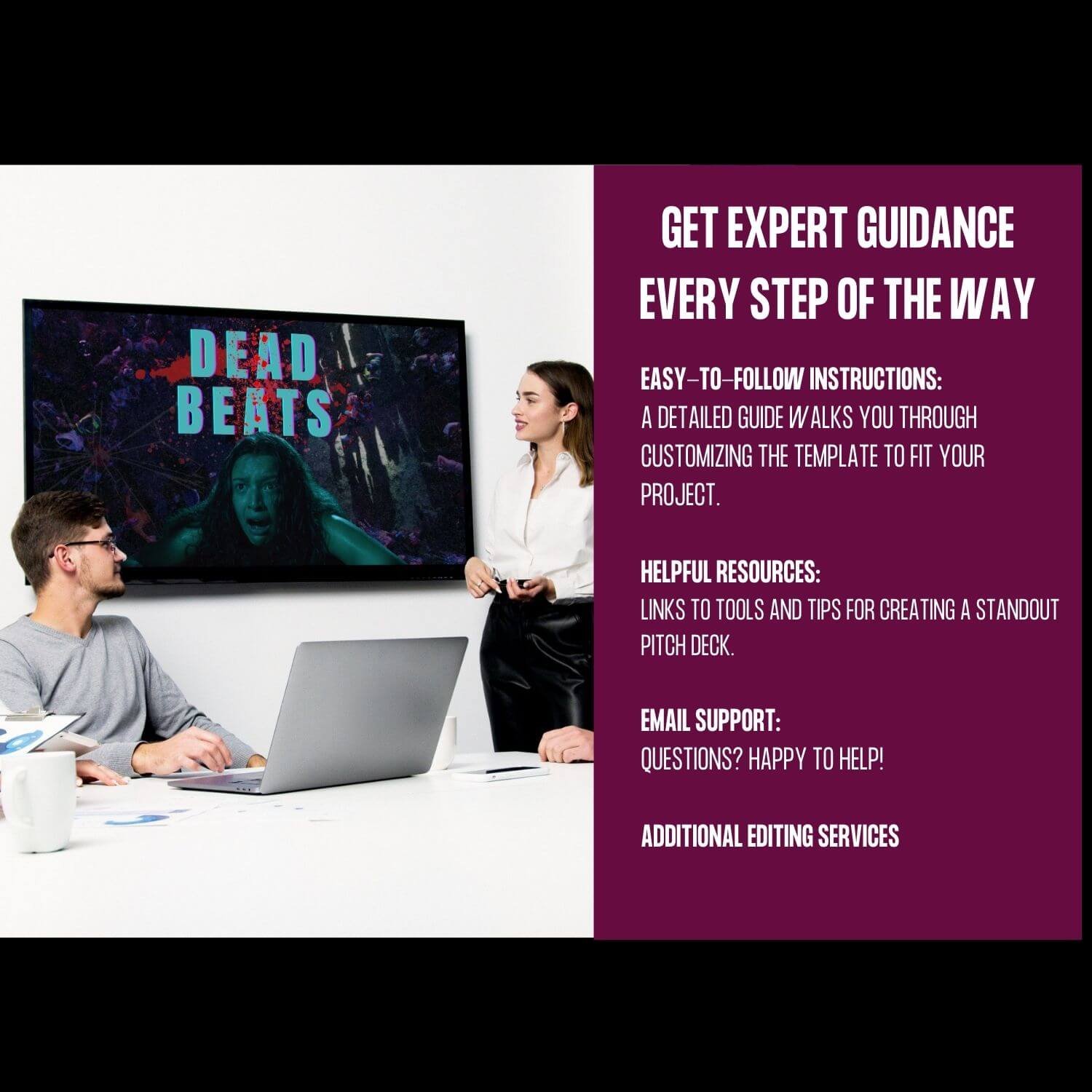 TV Pitch Deck Template – Canva Pitch Deck for Screenwriters | Annamarie Davidson