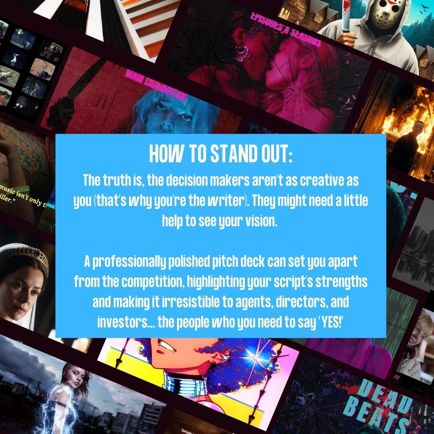Custom Pitch Deck Design for Screenwriters – Film & TV Industry | Annamarie Davidson