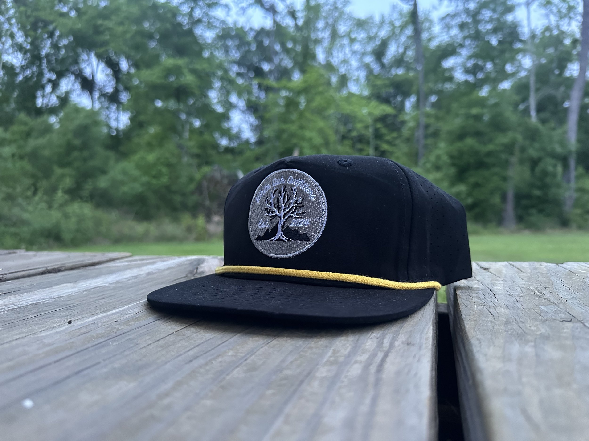 Black/Gold Rope Hat