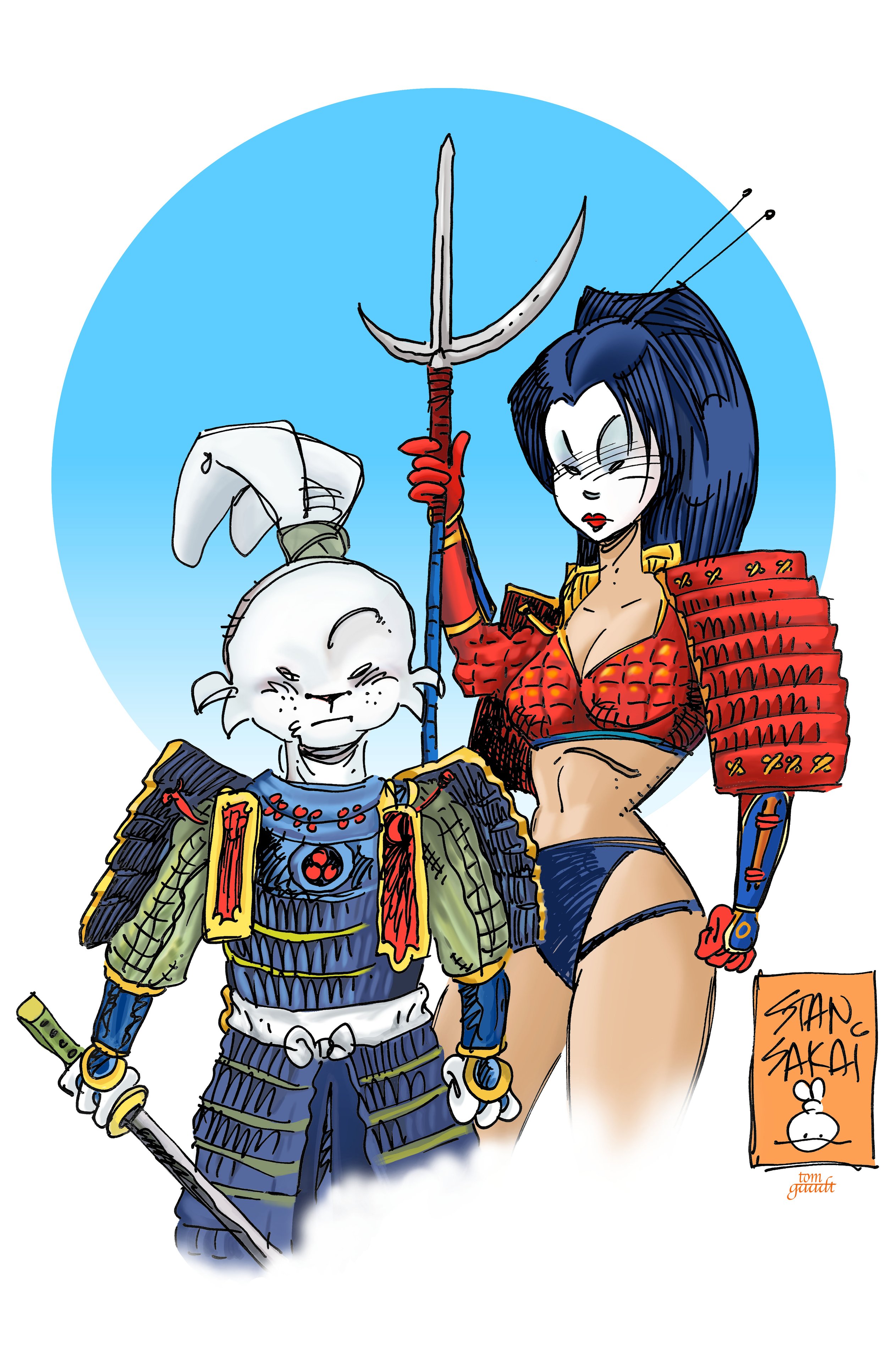 Billy Tucci's SHI Gatecrasher Alternate Cover drawn by Stan Sakai of Usagi Yojimbo fame