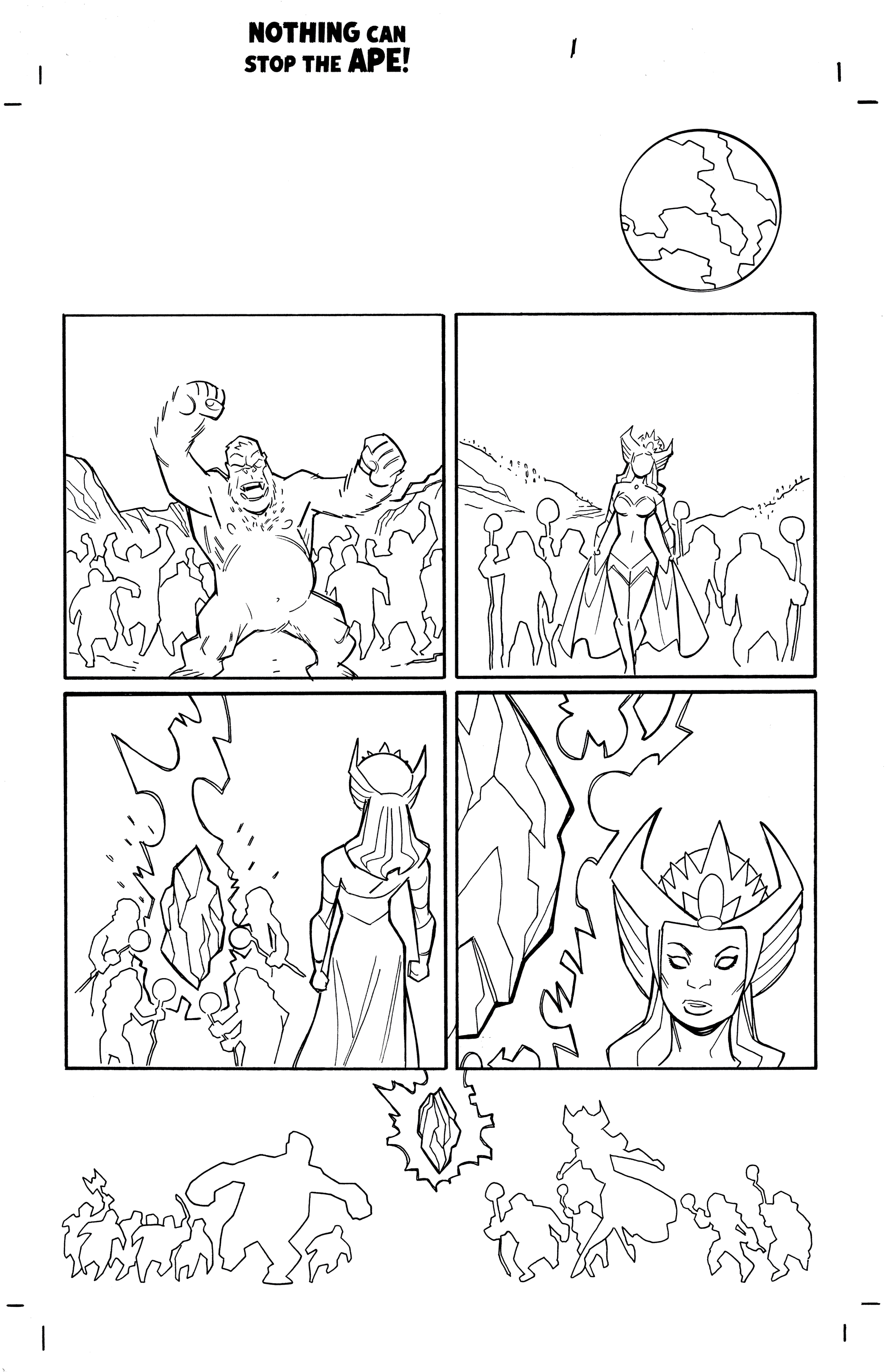 Page One of Nothing Can Stop . . . THE APE!