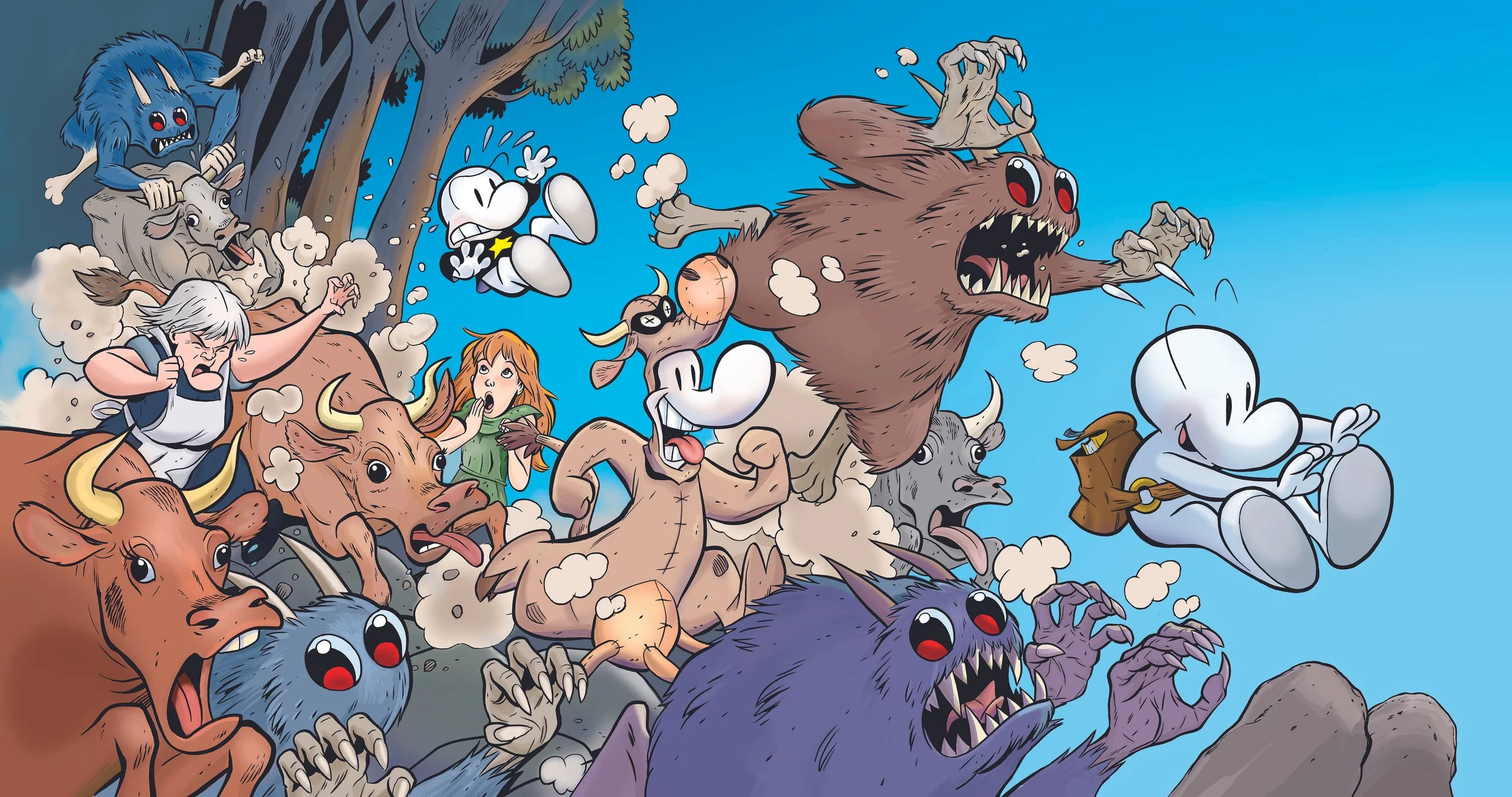 BONE art for 10th Anniversary Boxed set of volumes one thru nine of Scholastic softcover editions