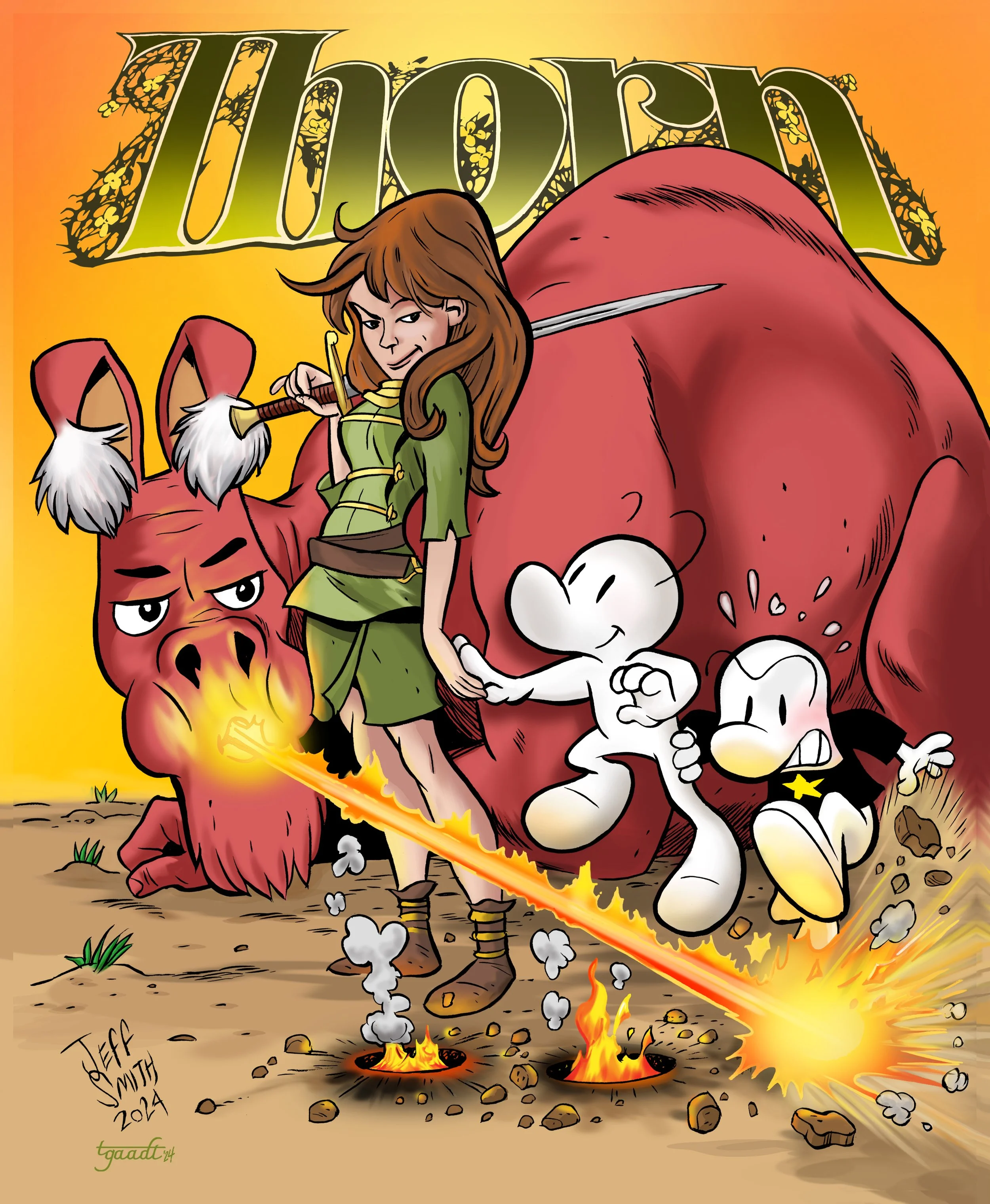 Thorn Kickstarter Original Art Colors for a backer