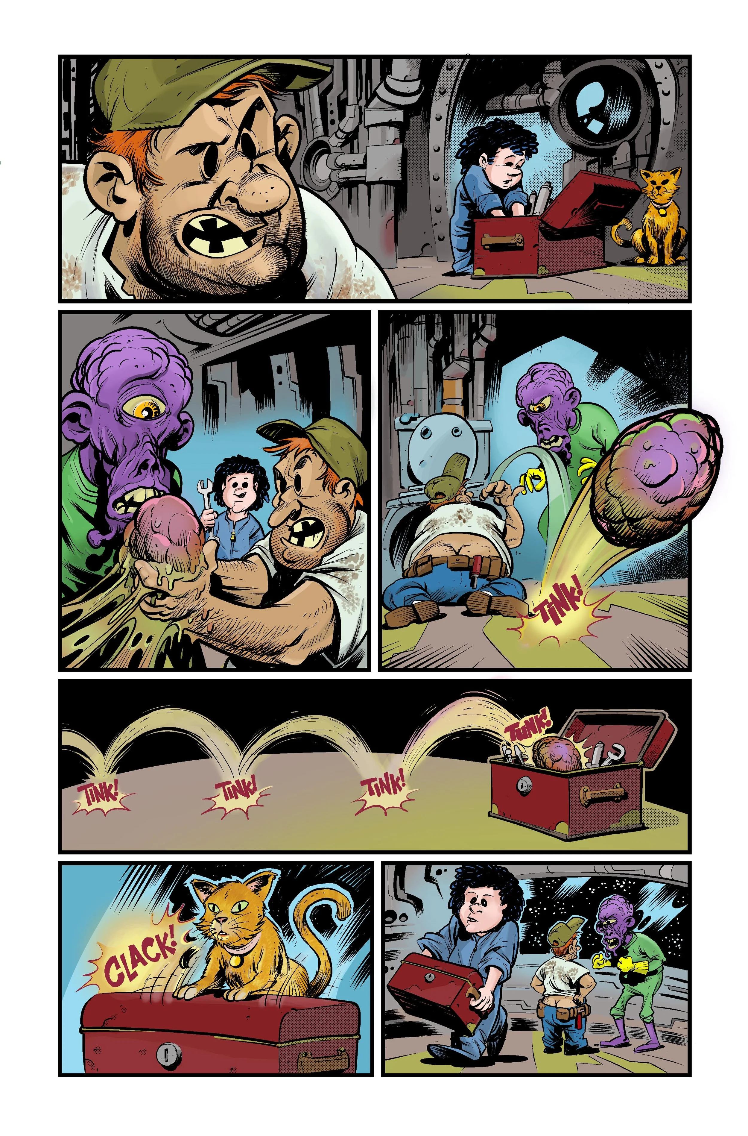 Eric Powell Spook House I was born a space plumbers daughter color pg 2