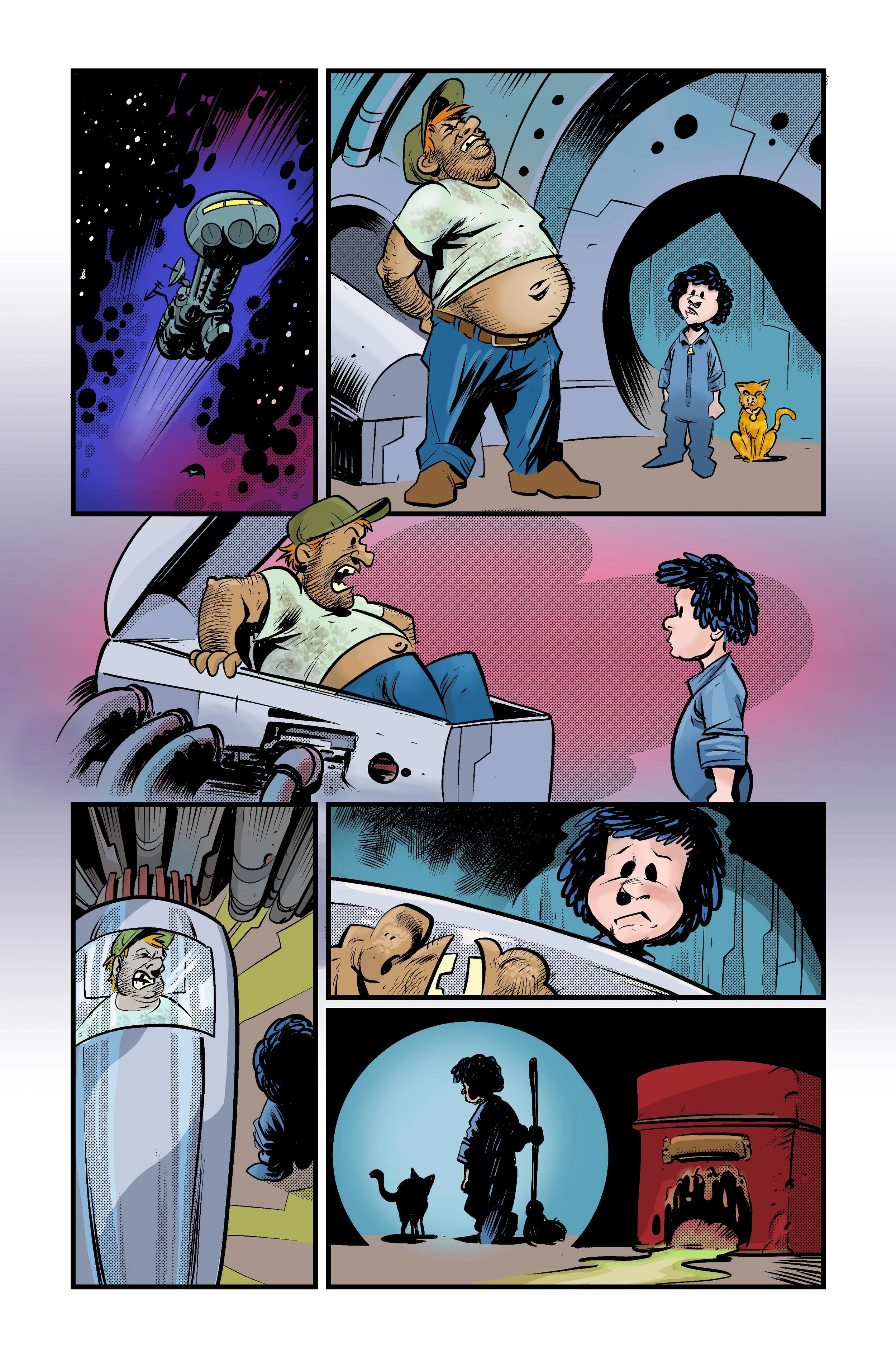 Eric Powell Spook House I was born a space plumbers daughter color pg 3