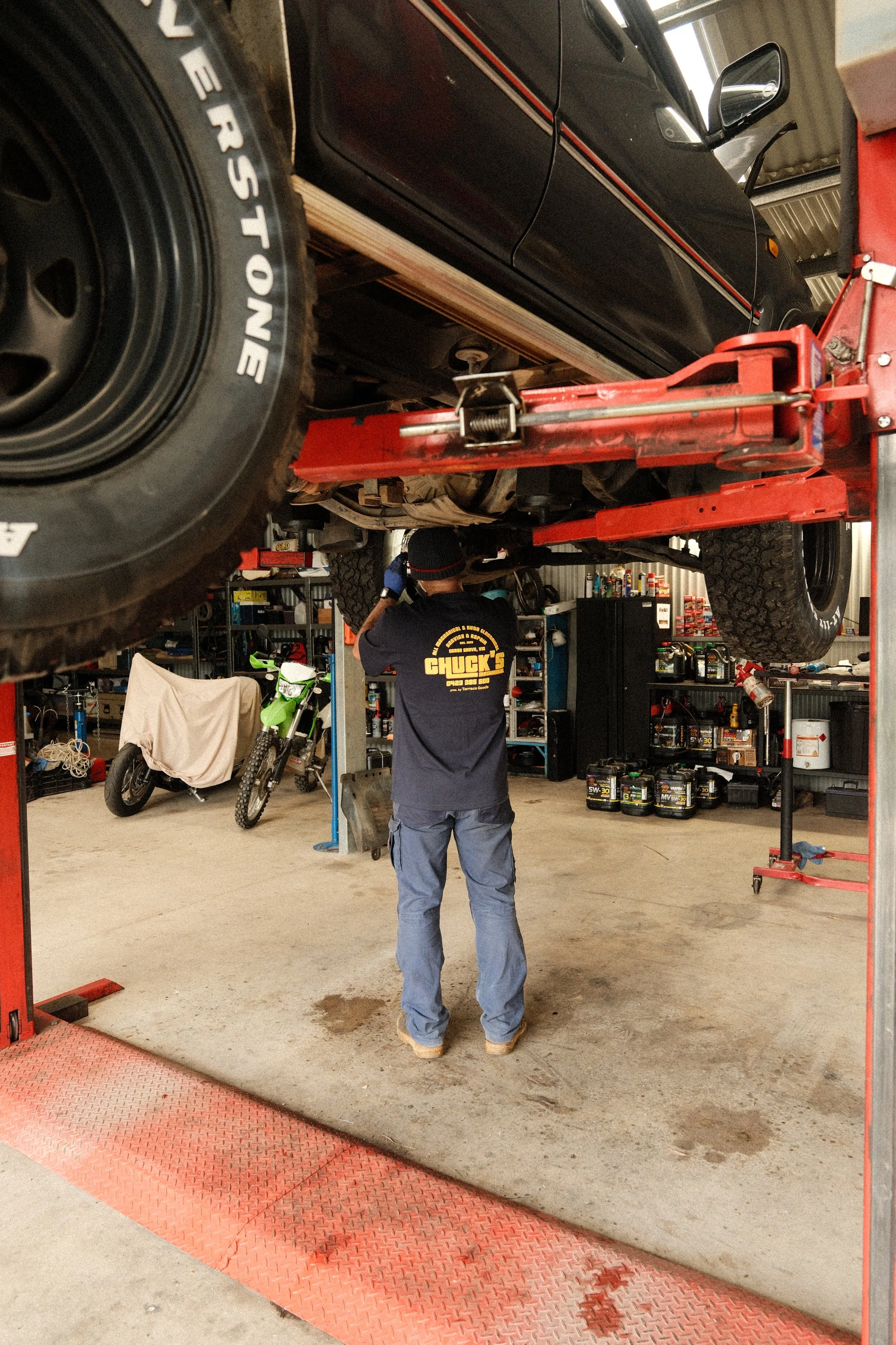 Under car