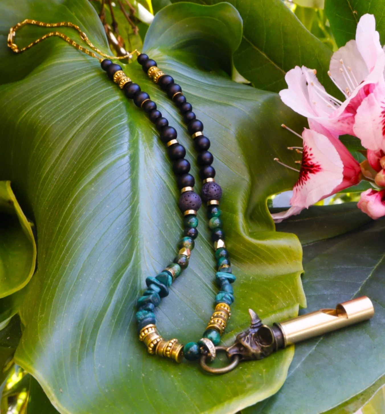 Nature's Echom 18k plated gold Necklace