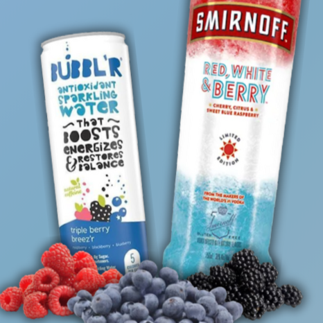 Red, White, &amp; Berry Cocktail