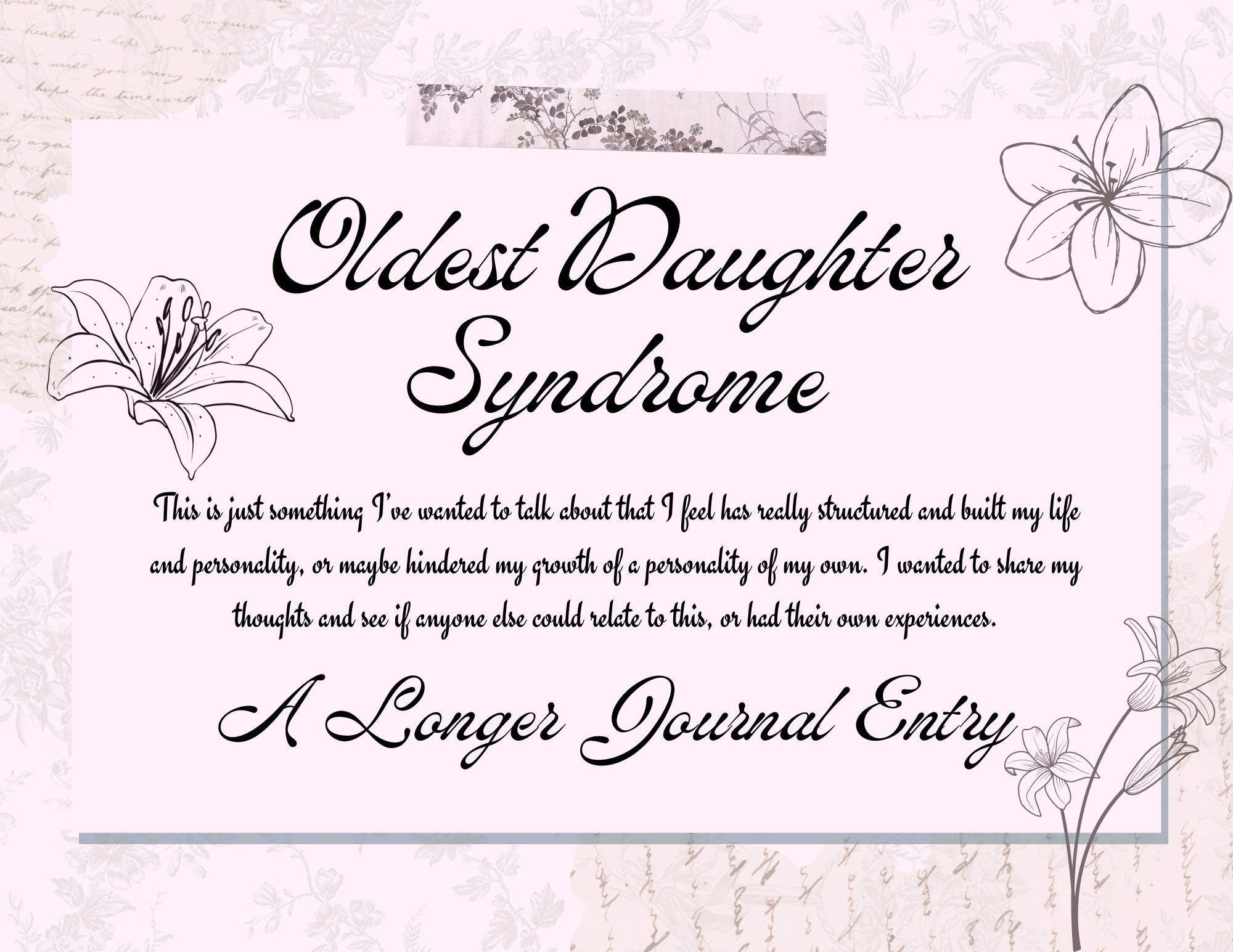 Oldest Daughter Syndrome