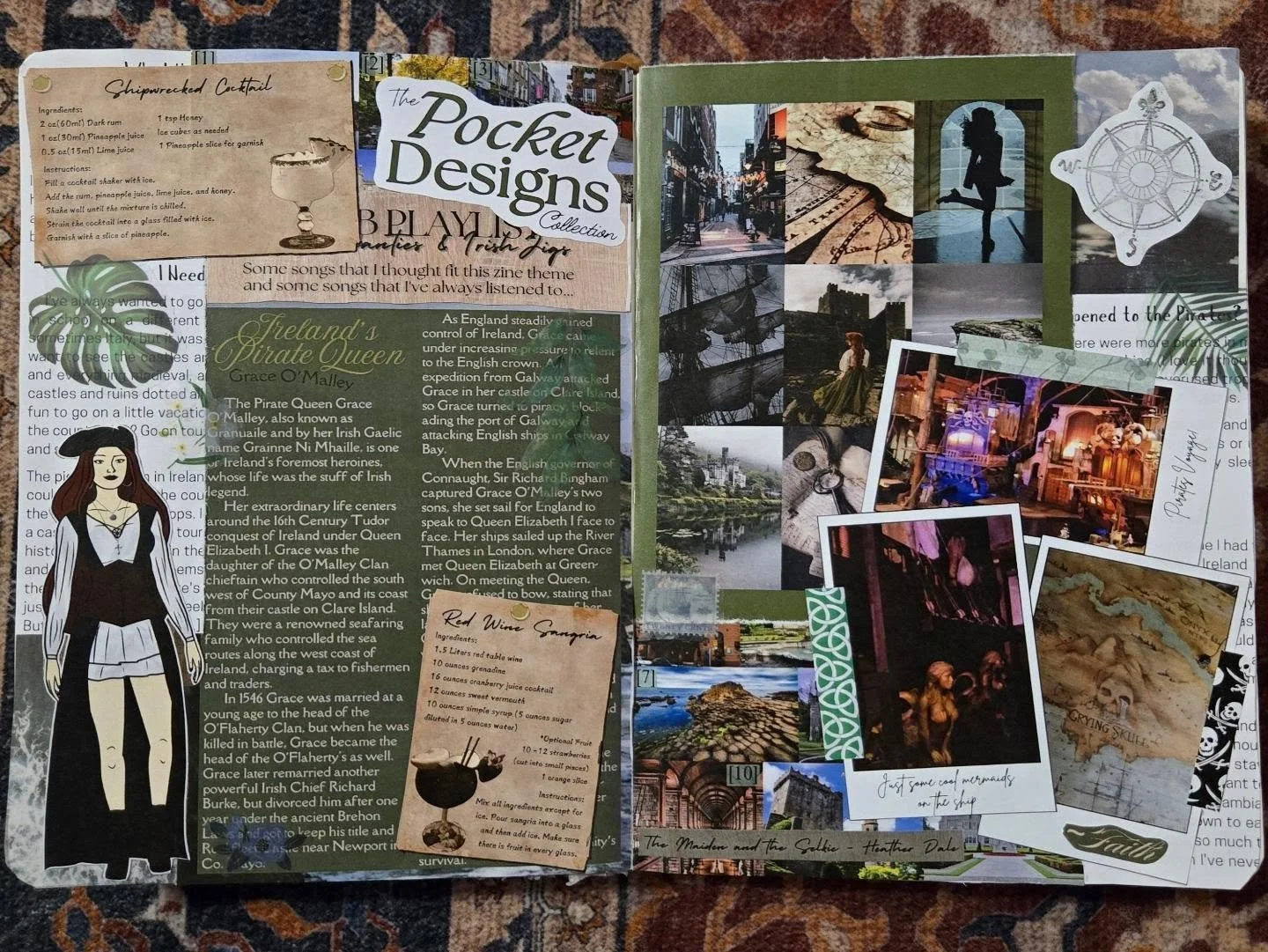 Which one is your favorite?
.
.
I just wanted to share a couple of little scrapbook pages I made from the pages of my MiniMagazines! I think they turned out so so cute, the Pirate one turned out to be my favorite spread though! ♡
.
.
#mailclub #scrap
