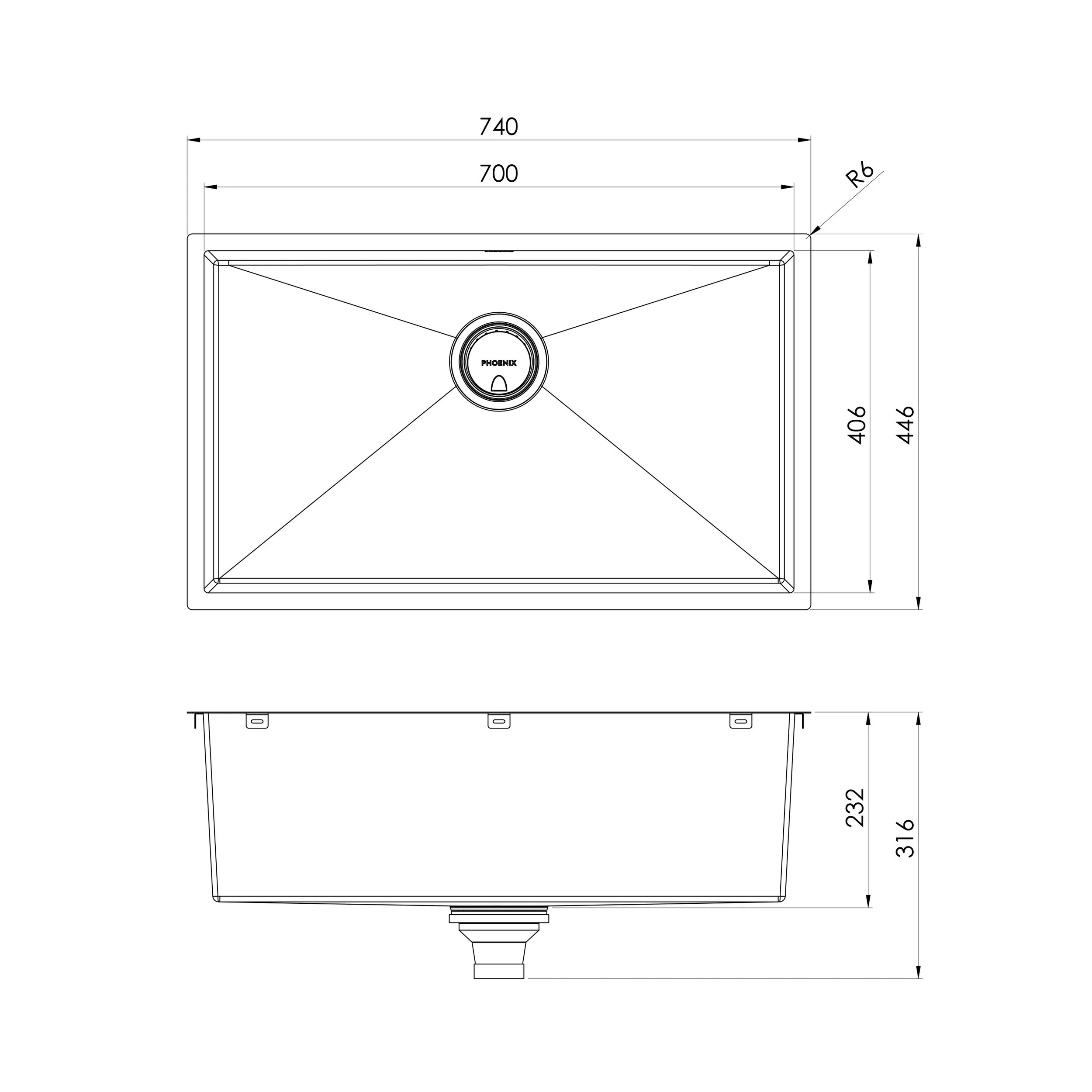 310-8002-4000-Series-Single-Bowl-Extra-Large-Sink-700mm-Line-Drawing-scaled.jpg