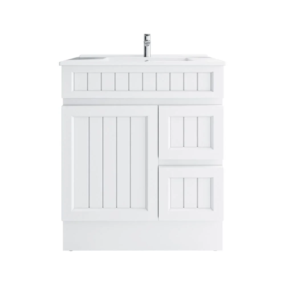 Courtney 75cm Cabinet Only Right-Hand Drawers, Matte White