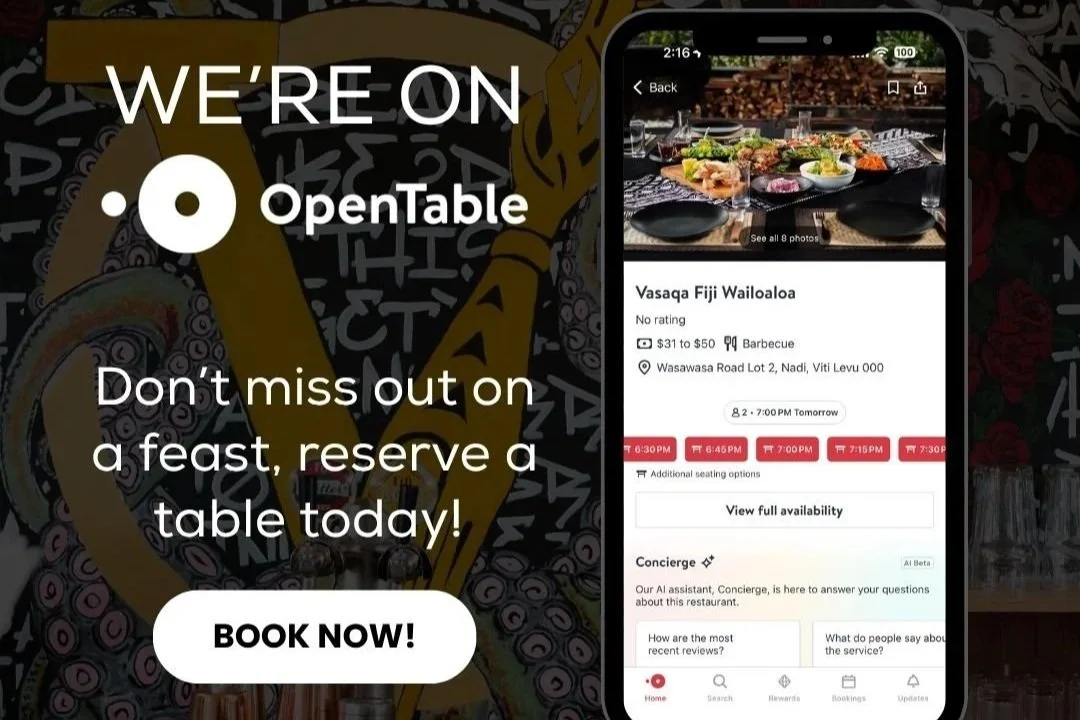 Experience the Best of Modern Fijian Cuisine: Vasaqa is Now on OpenTable!
