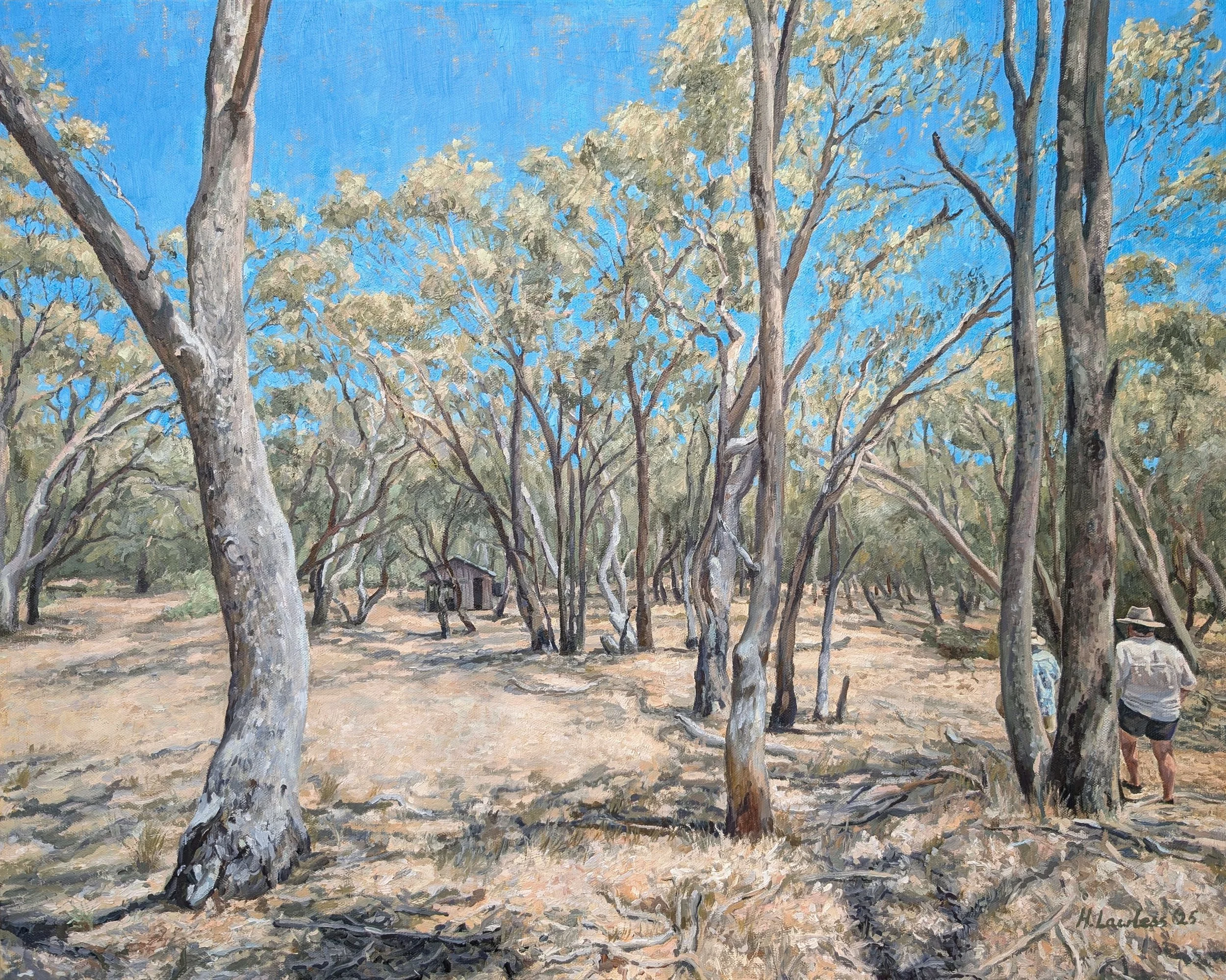 "Just Off Tom Roberts Road", Oil on canvas, 76 × 61 cm, 2025. Available.