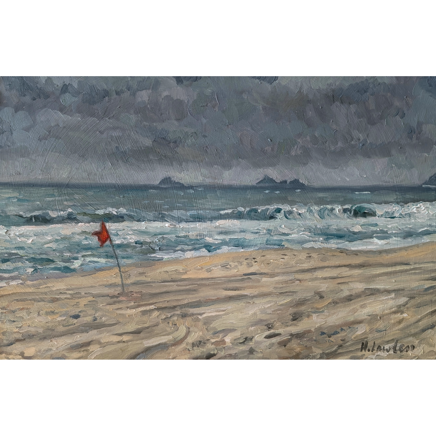 Storm on Ipanema Beach