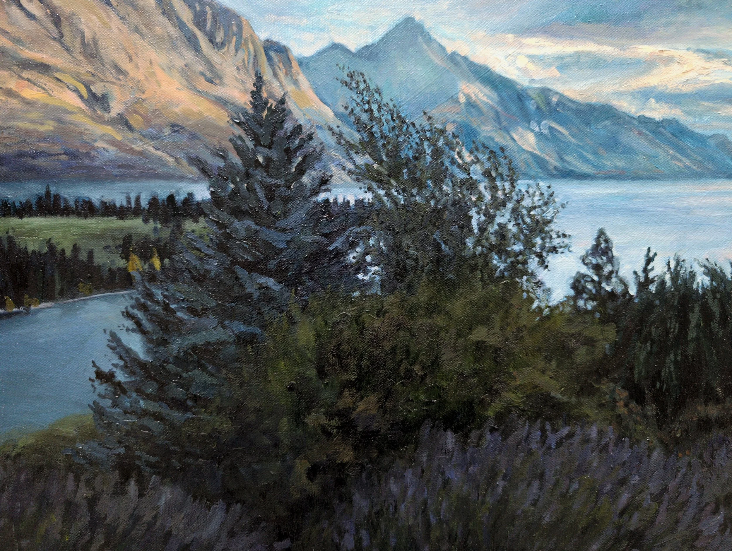 Last Light, Lake Wakatipu - Harriet Lawless Artist