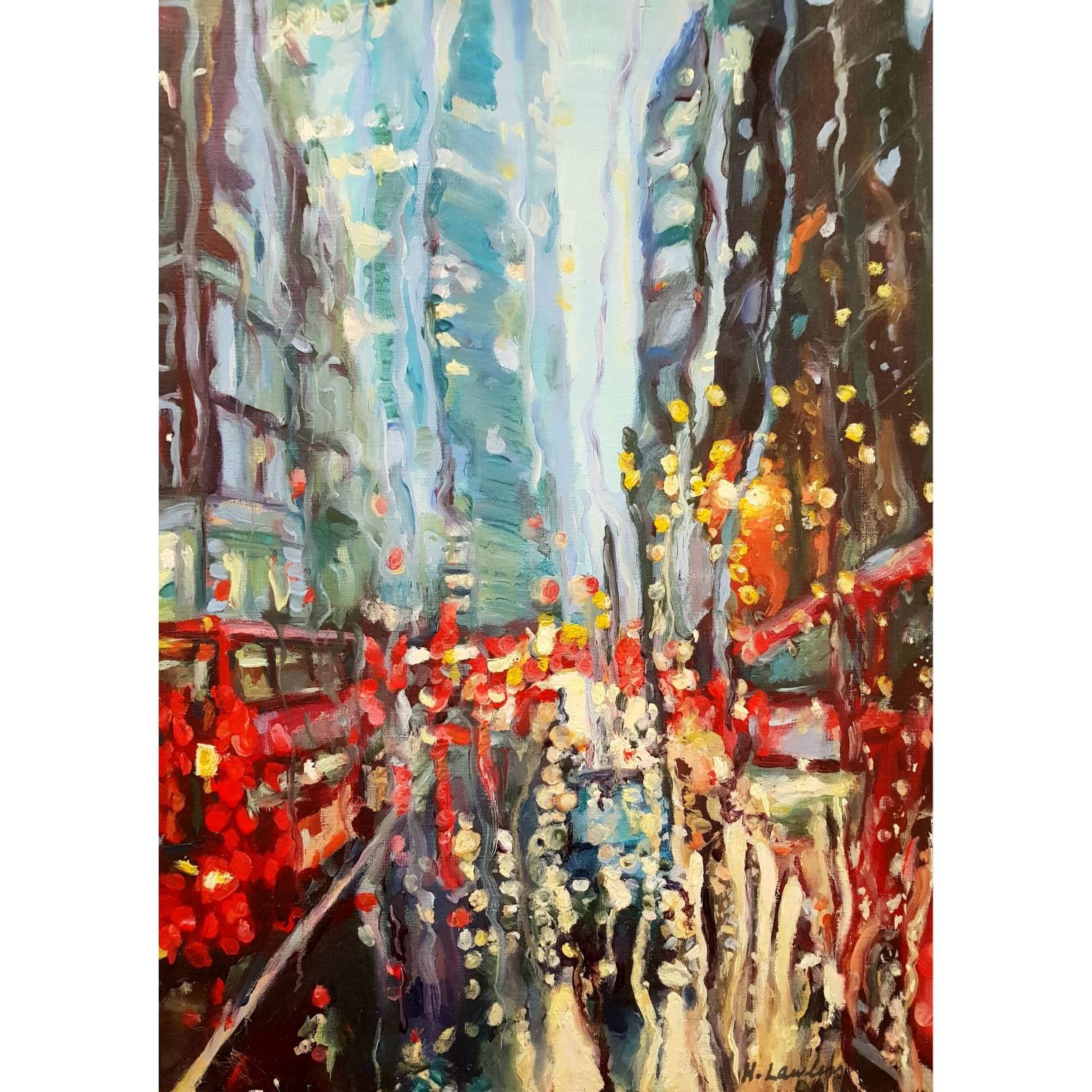 Rainy London City - Harriet Lawless Artist