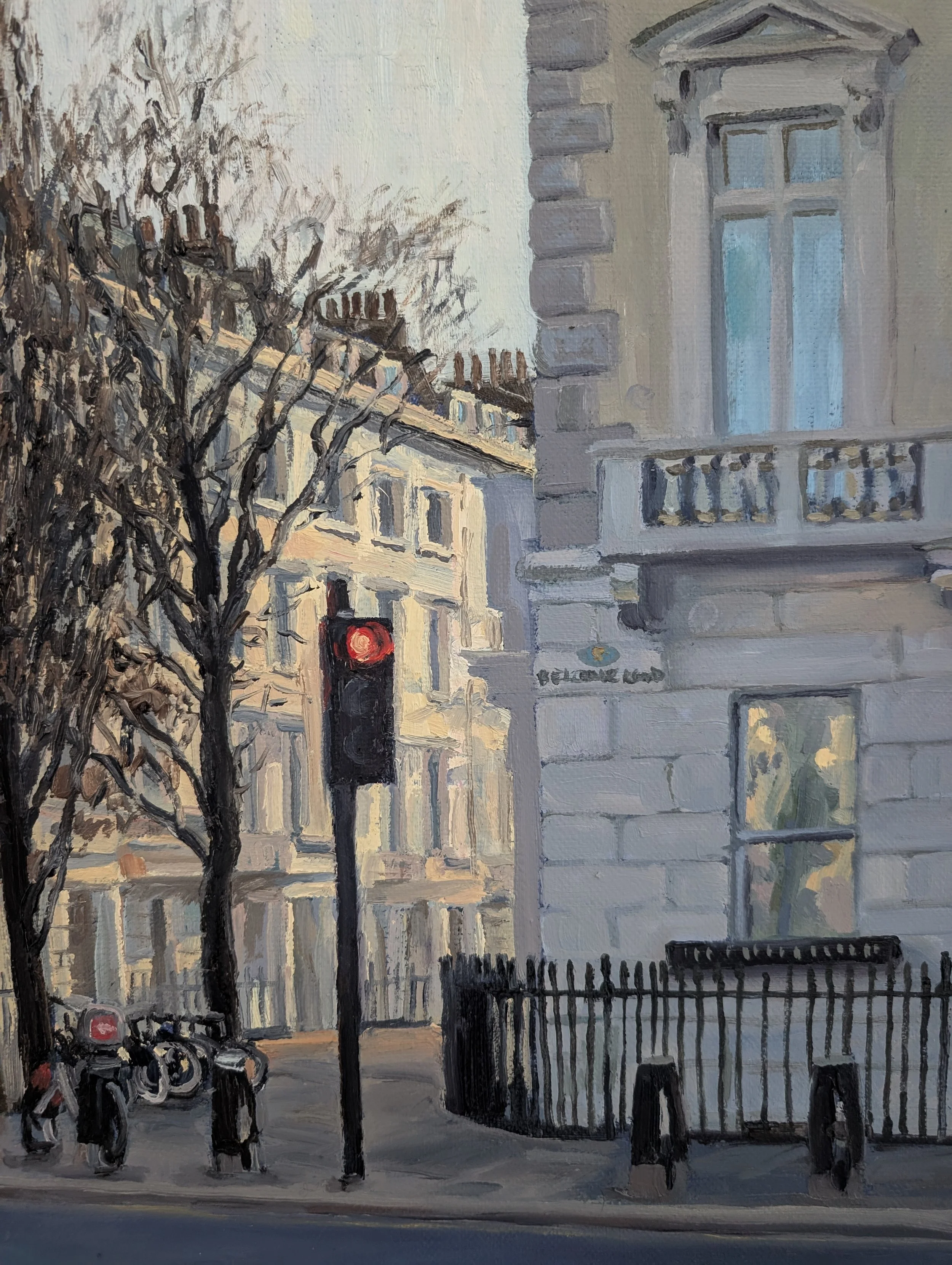 Evening Glow on Belgrave Road, Pimlico - Harriet Lawless Artist