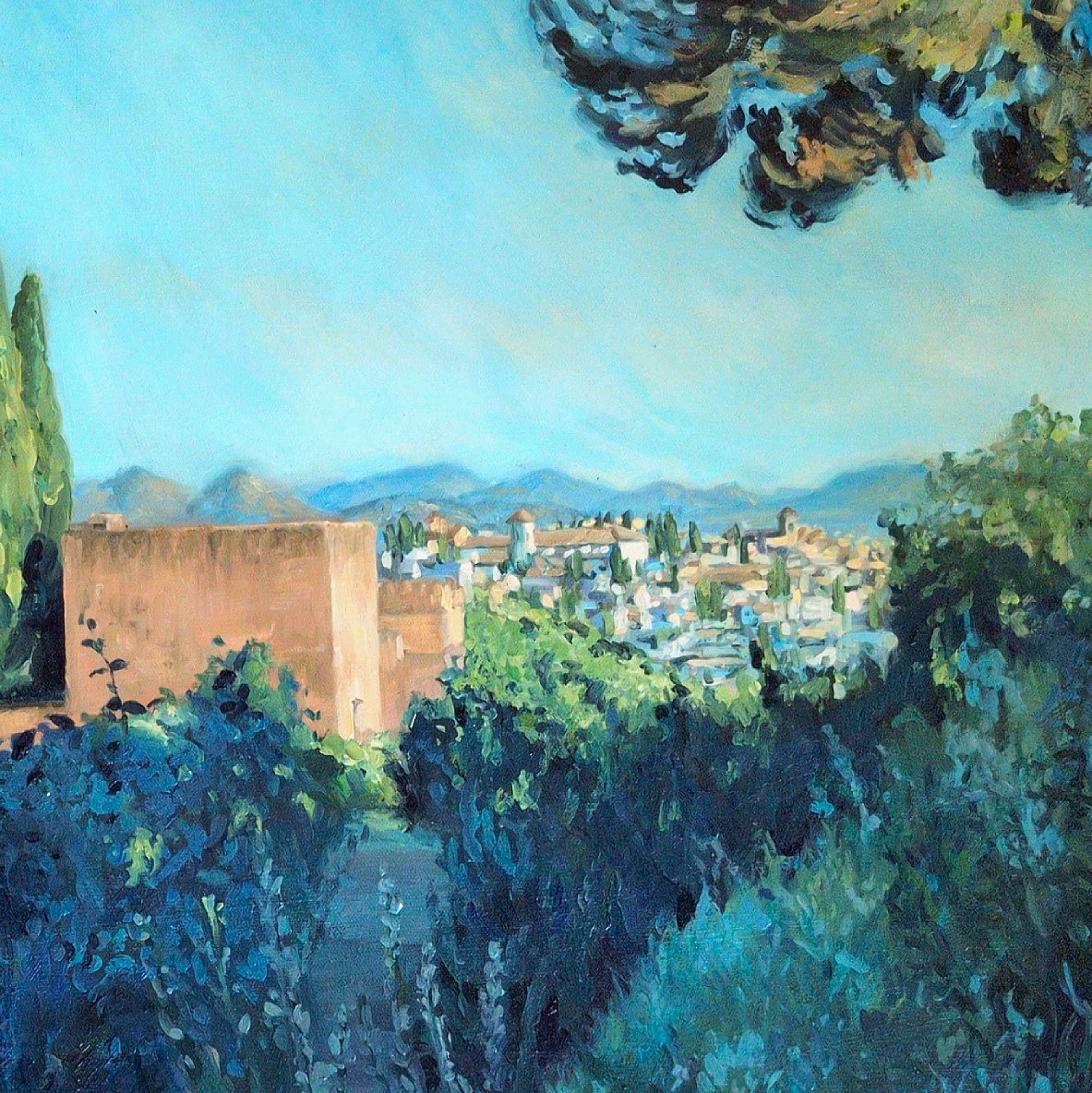 Alhambra Summer, Early Morning Light - Harriet Lawless Artist