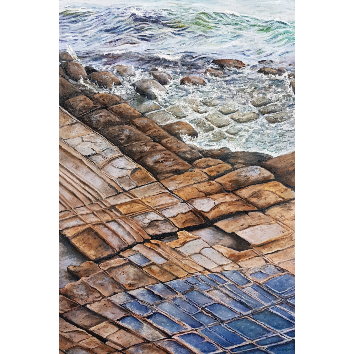 Nature's Mosaic: The Tessellated Pavement - Harriet Lawless Artist