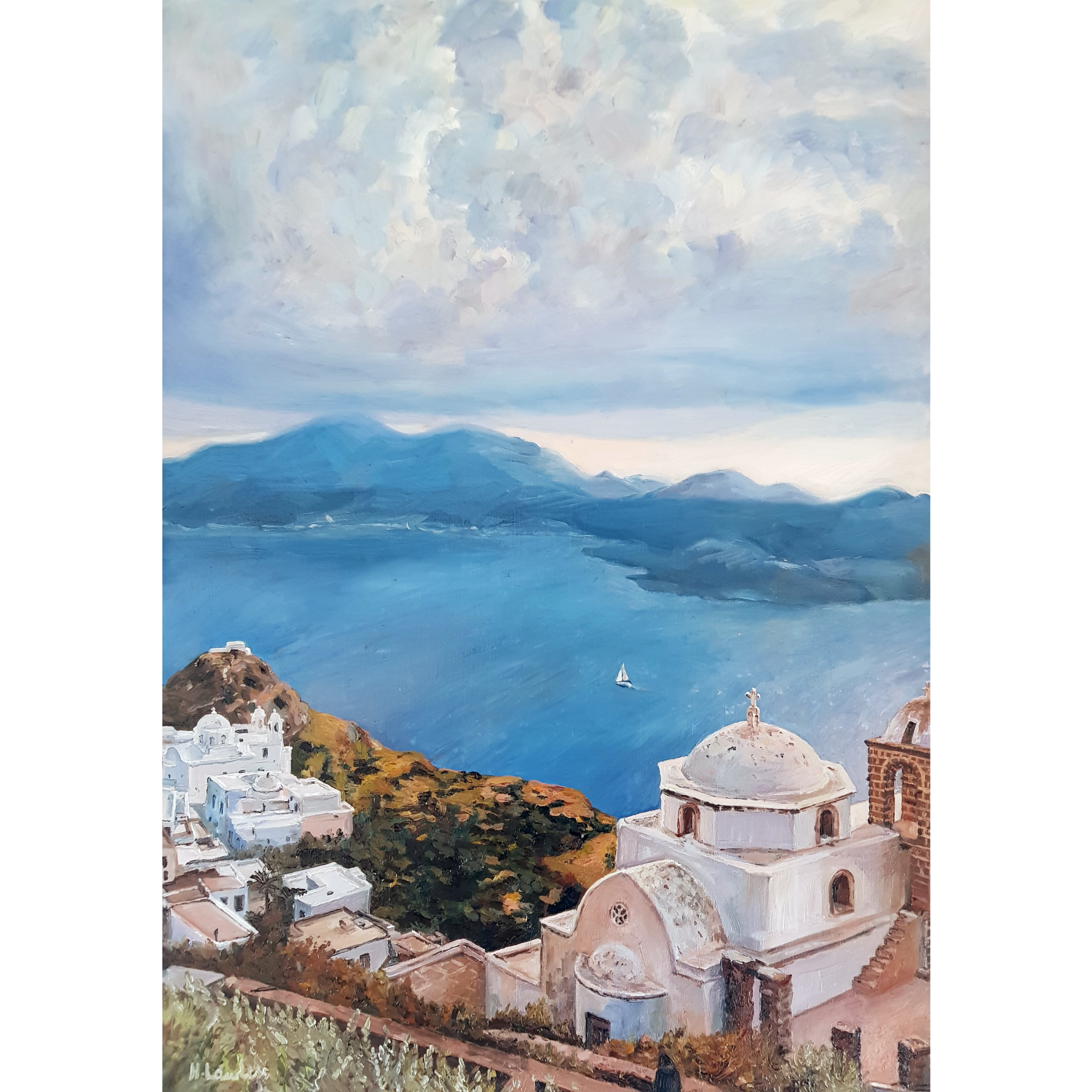 Plaka's Vista, a Summit's Gaze - Harriet Lawless Artist