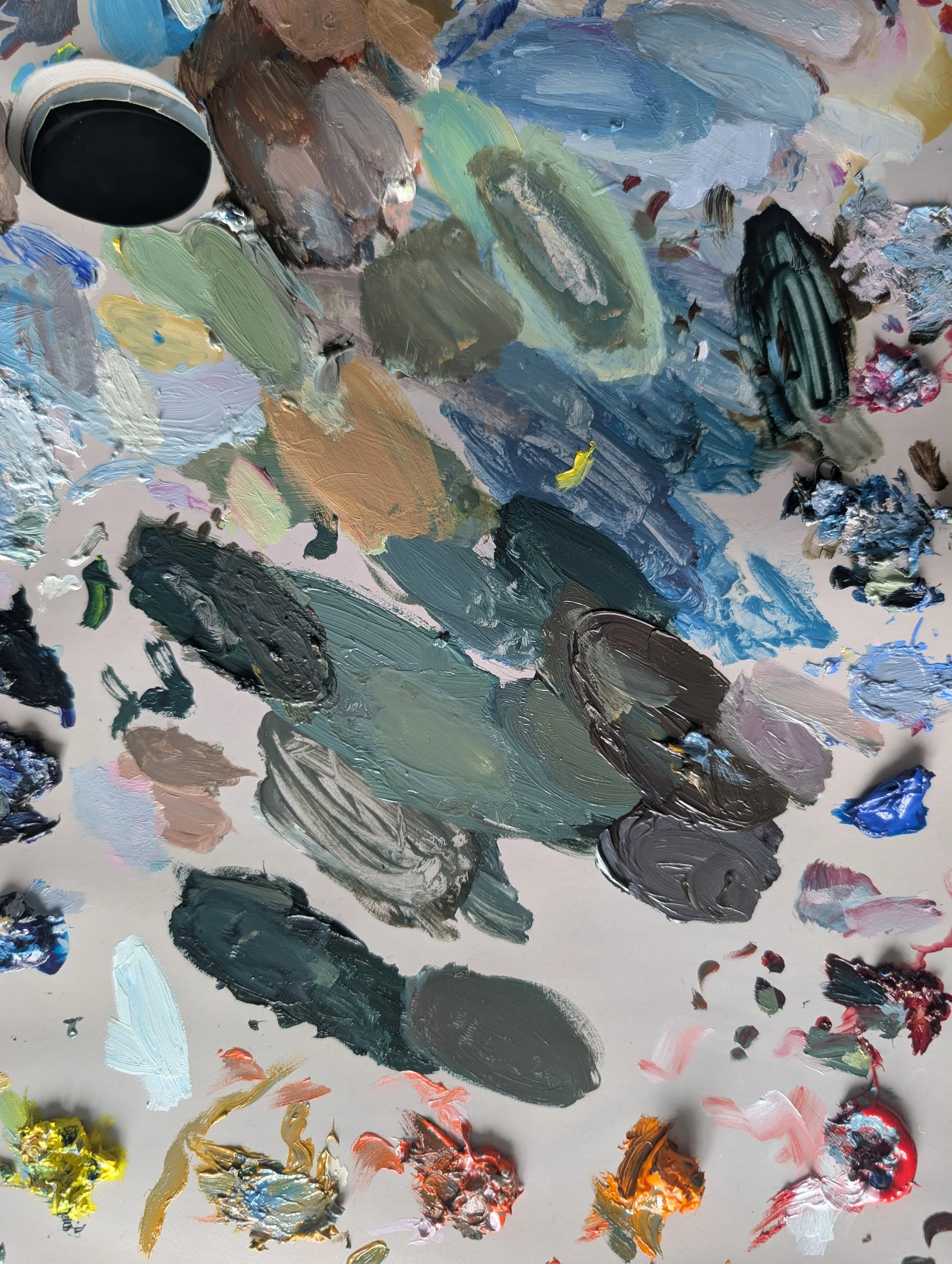 oil paint palette